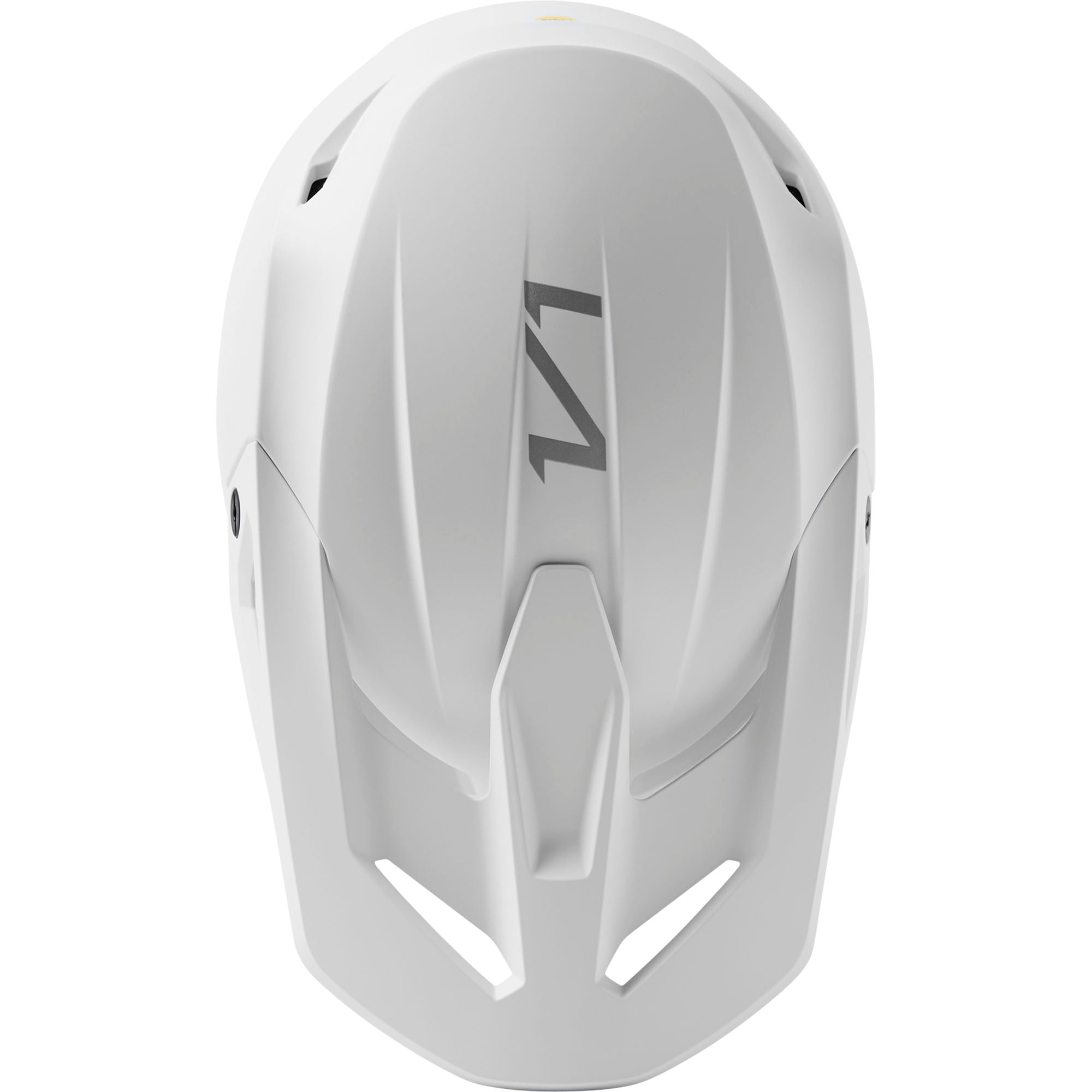 Fox Racing  V1 Solid Motocross Helmet Matte White Offroad MotoX Mouth Vent