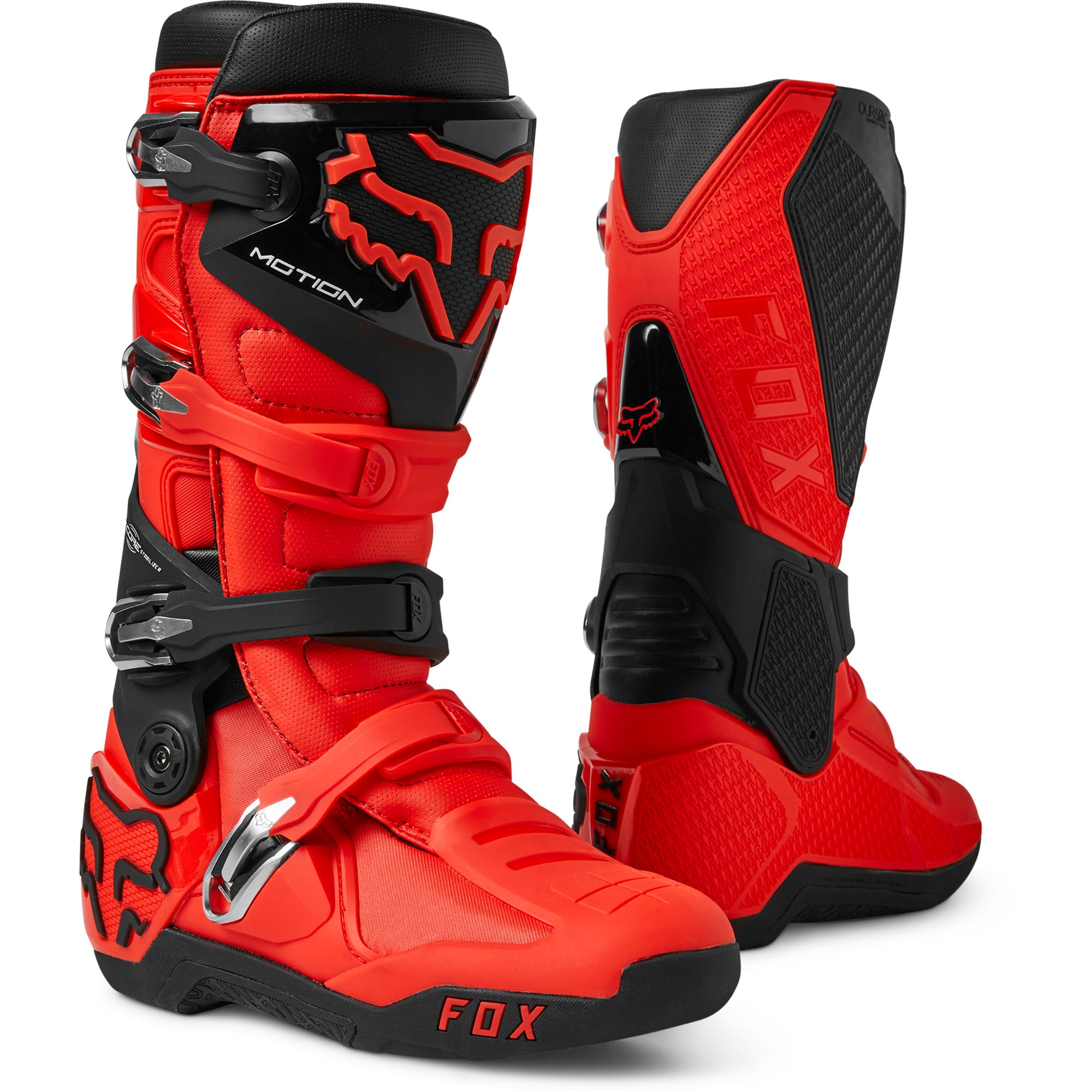 Fox Racing Motion Motocross Boots Fluorescent Red Mens