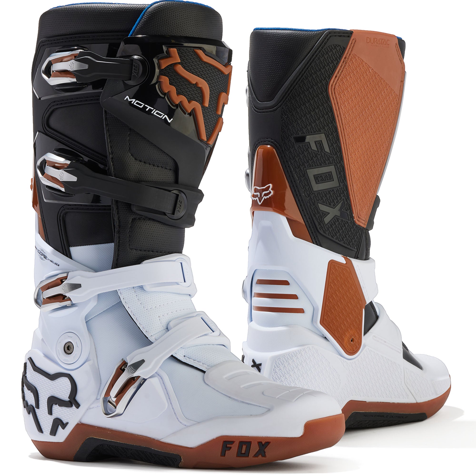 Fox Racing Motion Offroad Boots Black/White/Gum