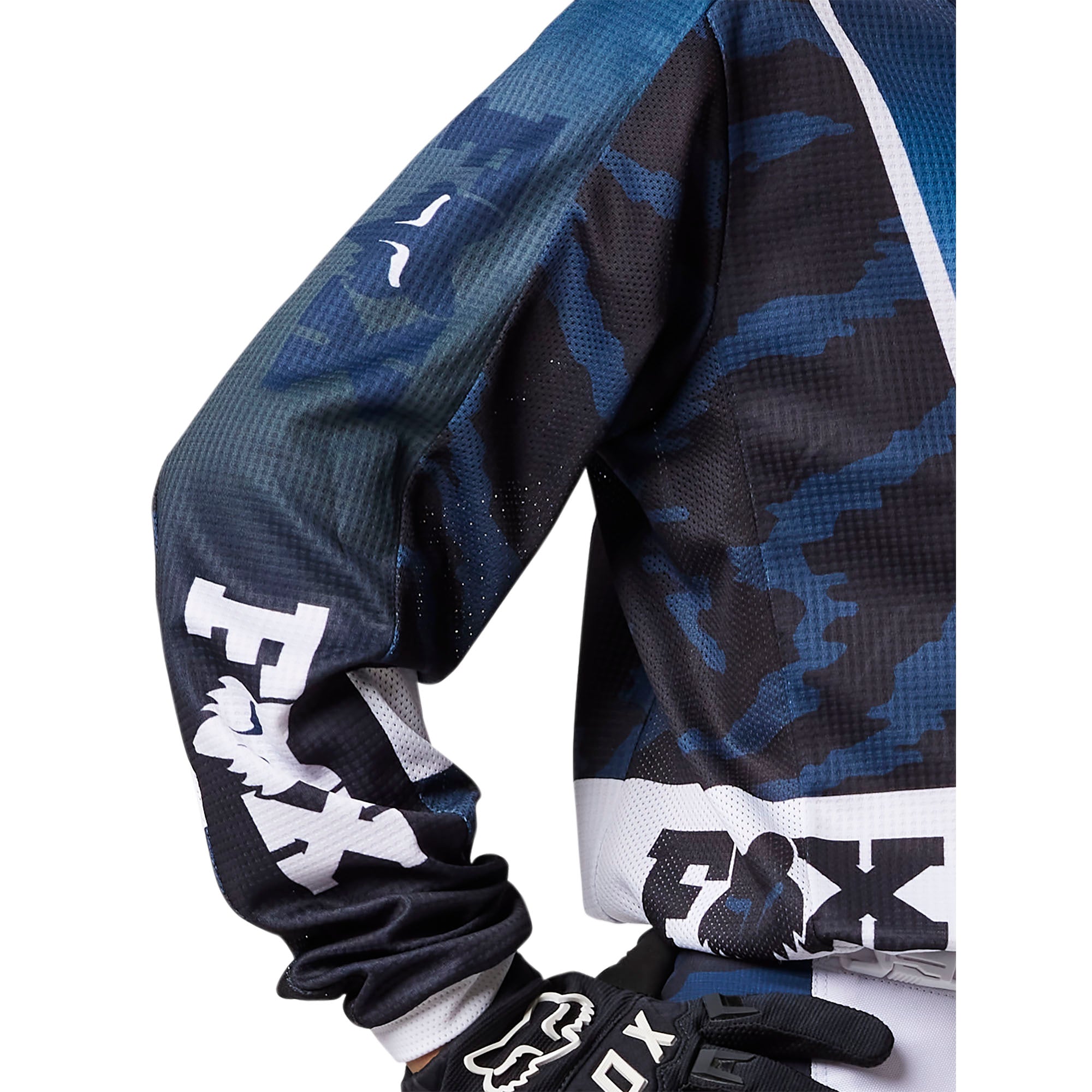 Fox Racing  Youth 180 Nuklr Motocross Jersey Deep Cobalt Offroad MotoX Ventilated