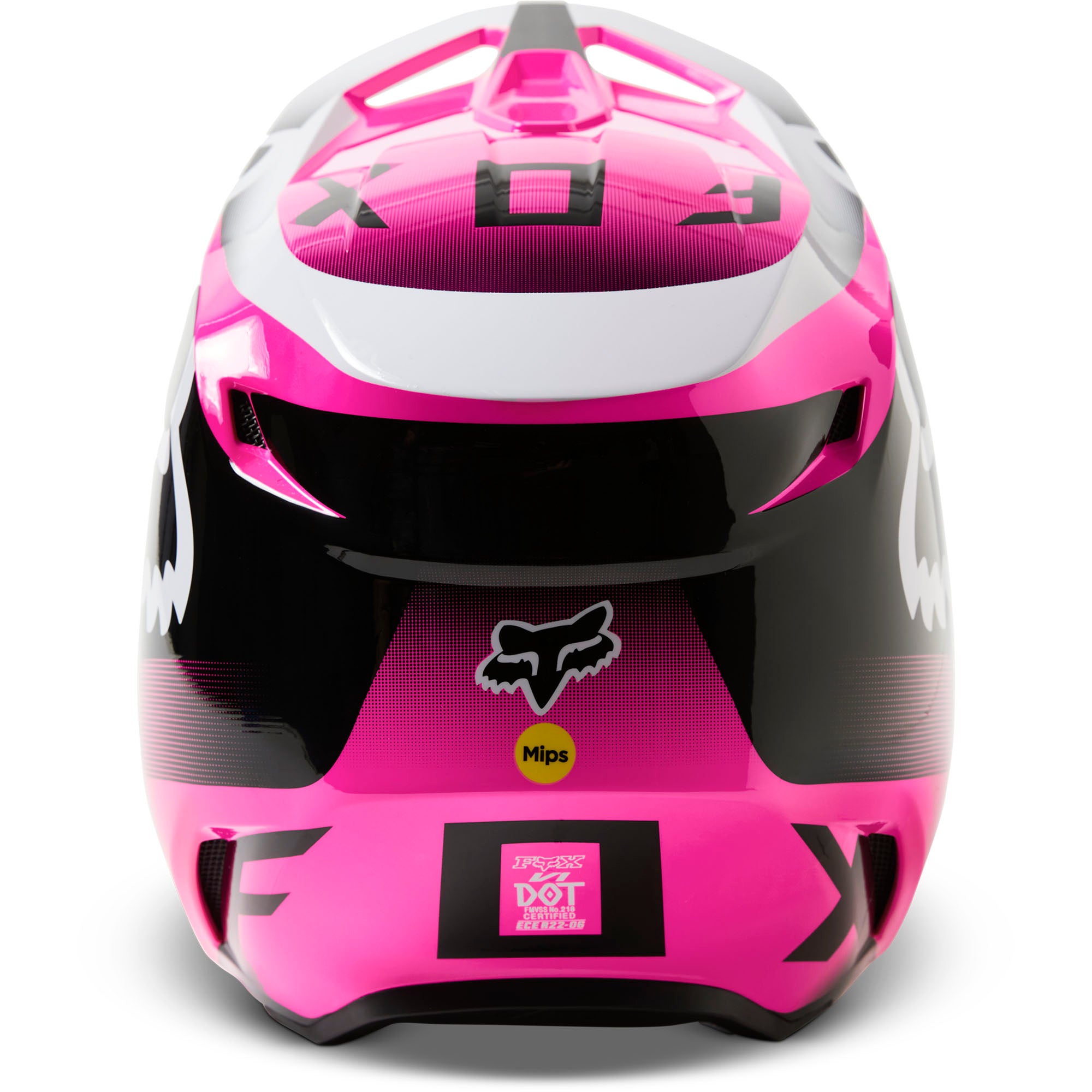 Fox Racing Pink V1 Leed Motocross Helmet DOT/ECE Offroad MotoX Comfort