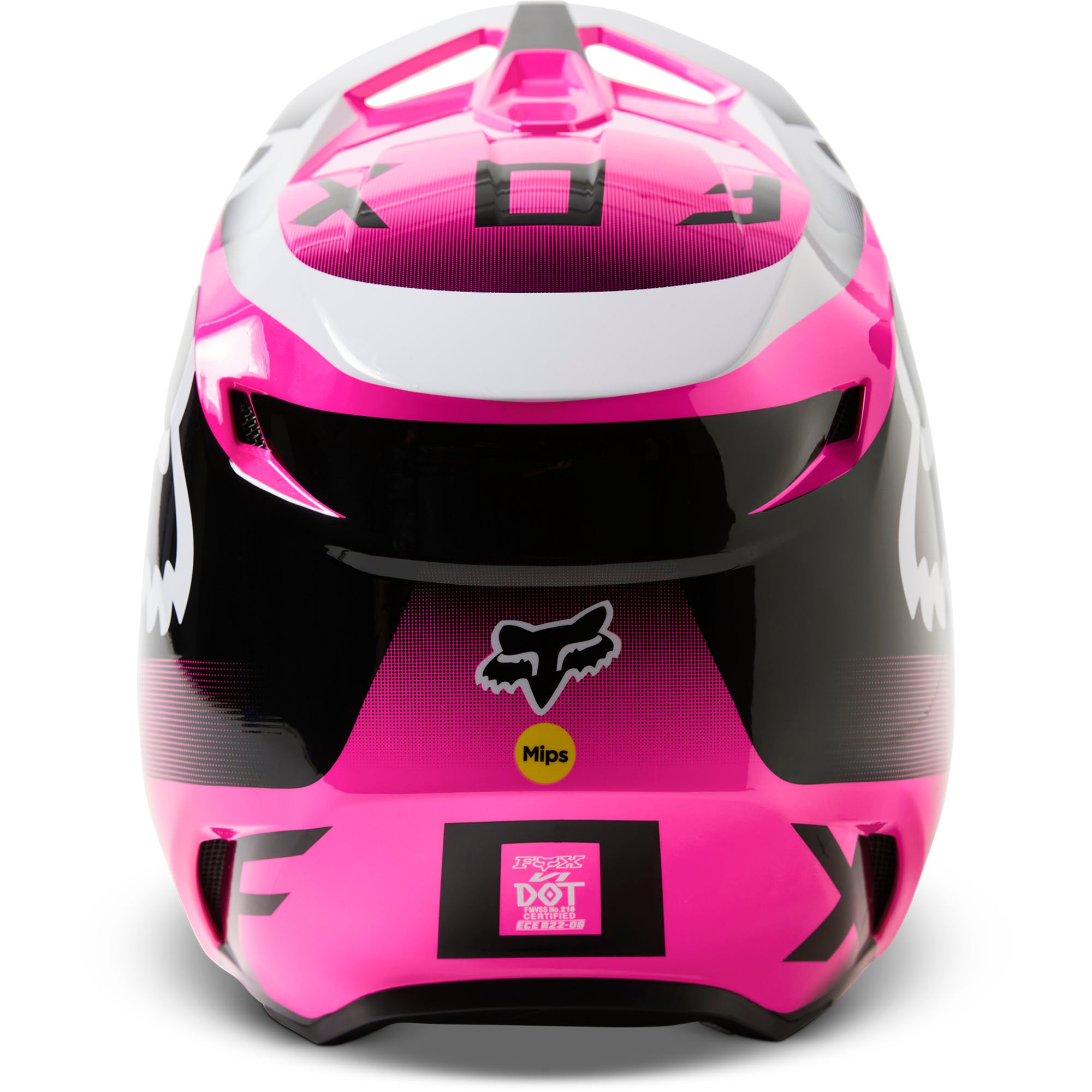 Fox Racing  Pink V1 Leed Motocross Helmet DOT ECE Offroad MotoX Comfort MIPS