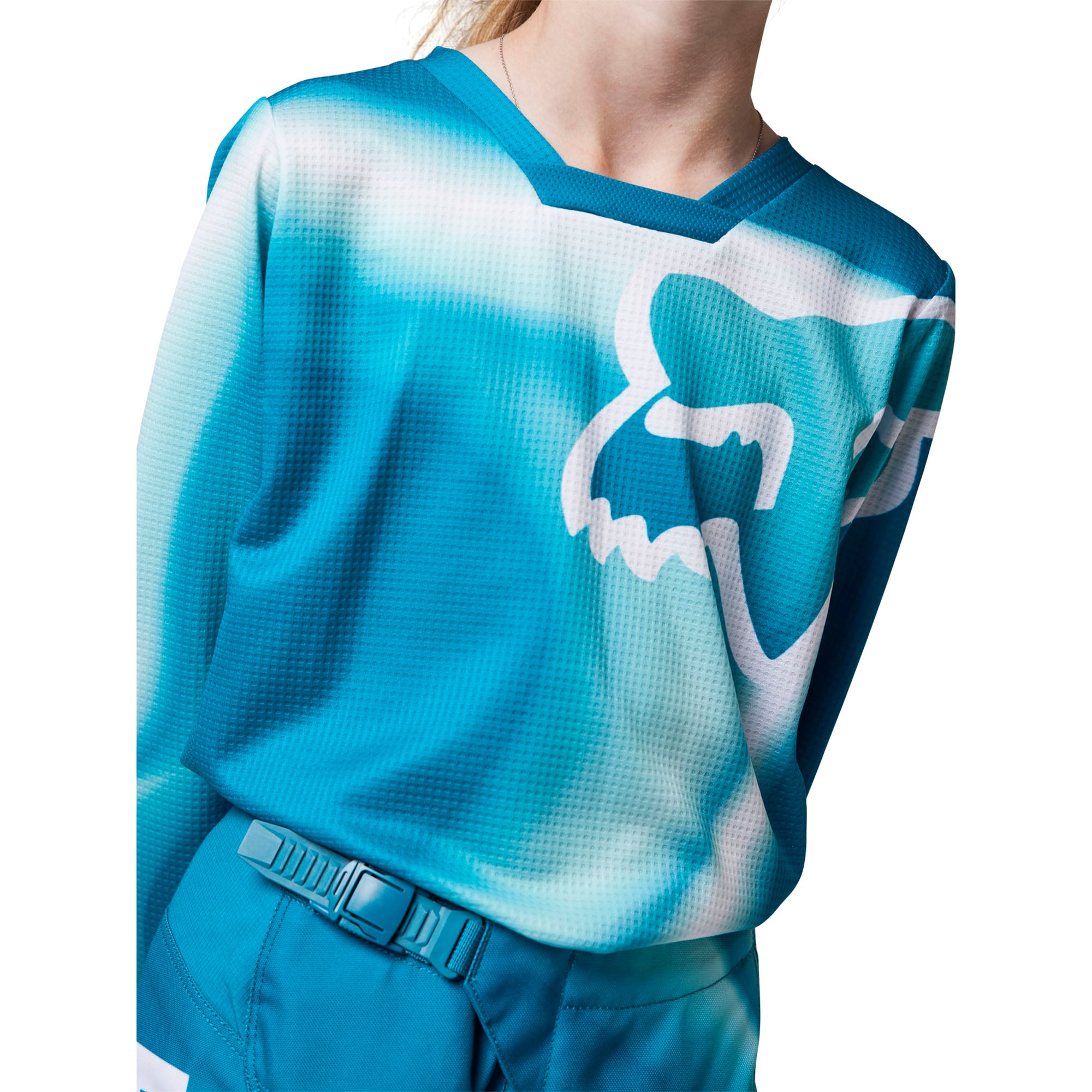 Fox Racing Youth Girls 180 TOXSYK Offroad Jersey Maui Blue