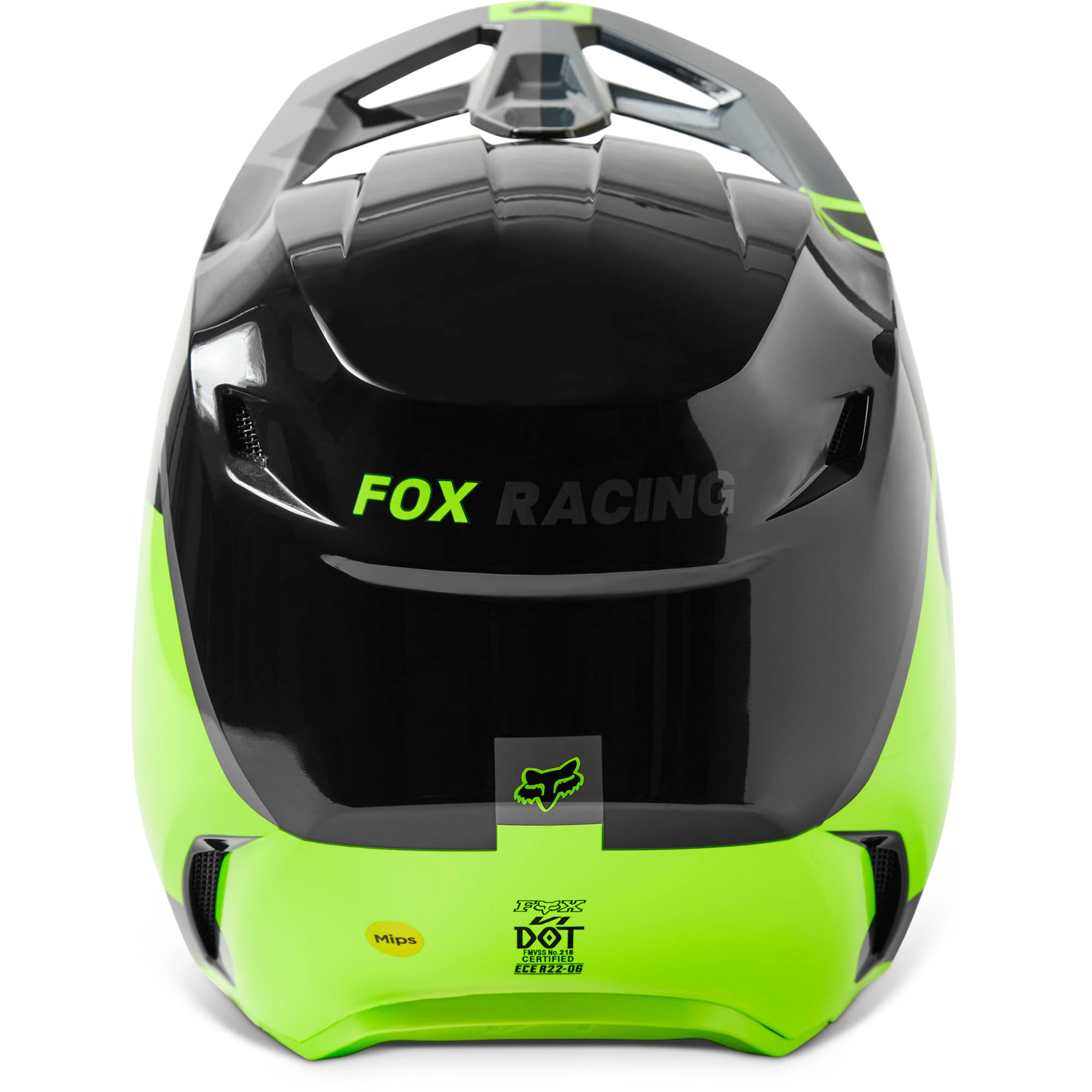 Fox Racing  Youth V1 Xpozr Offroad Helmet MIPS EPS Liner DOT ECE Black Grey