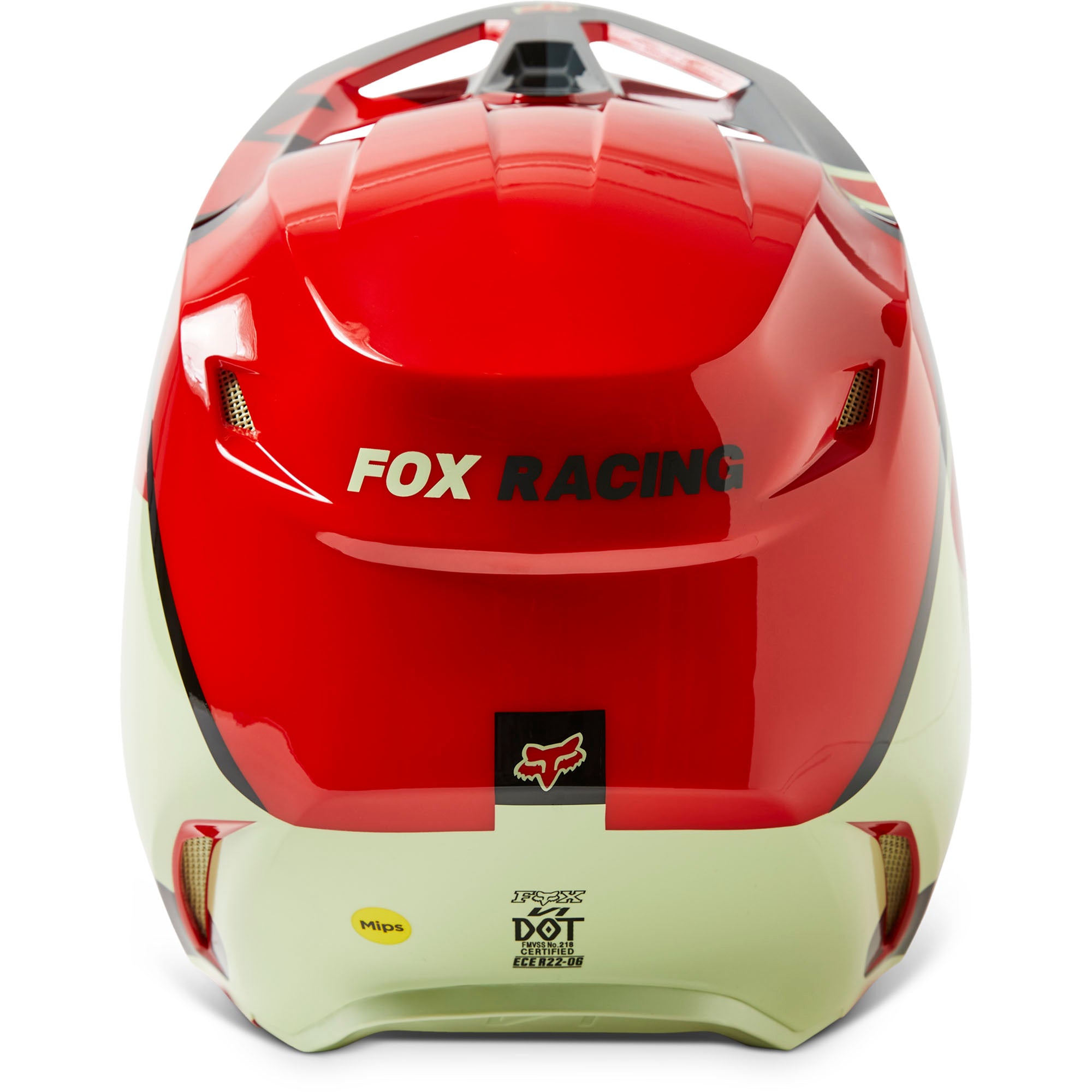 Fox Racing  V1 Xpozr Offroad Helmet MIPS EPS Steel D-Ring DOT ECE Fluorescent Red
