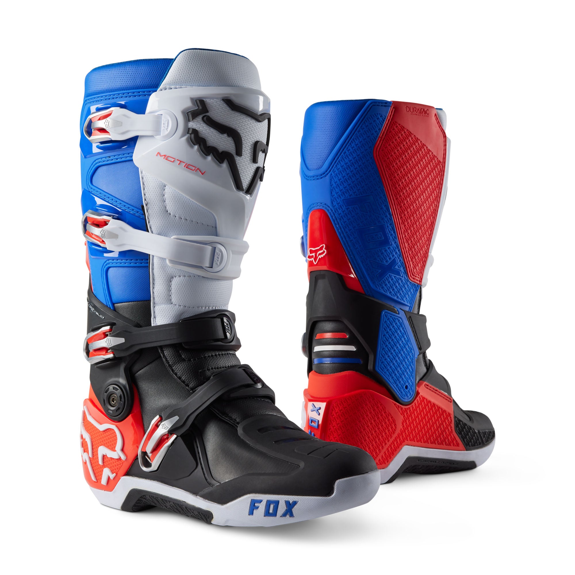 Fox Racing Motion Unity LE Offroad Boots White/Red/Blue