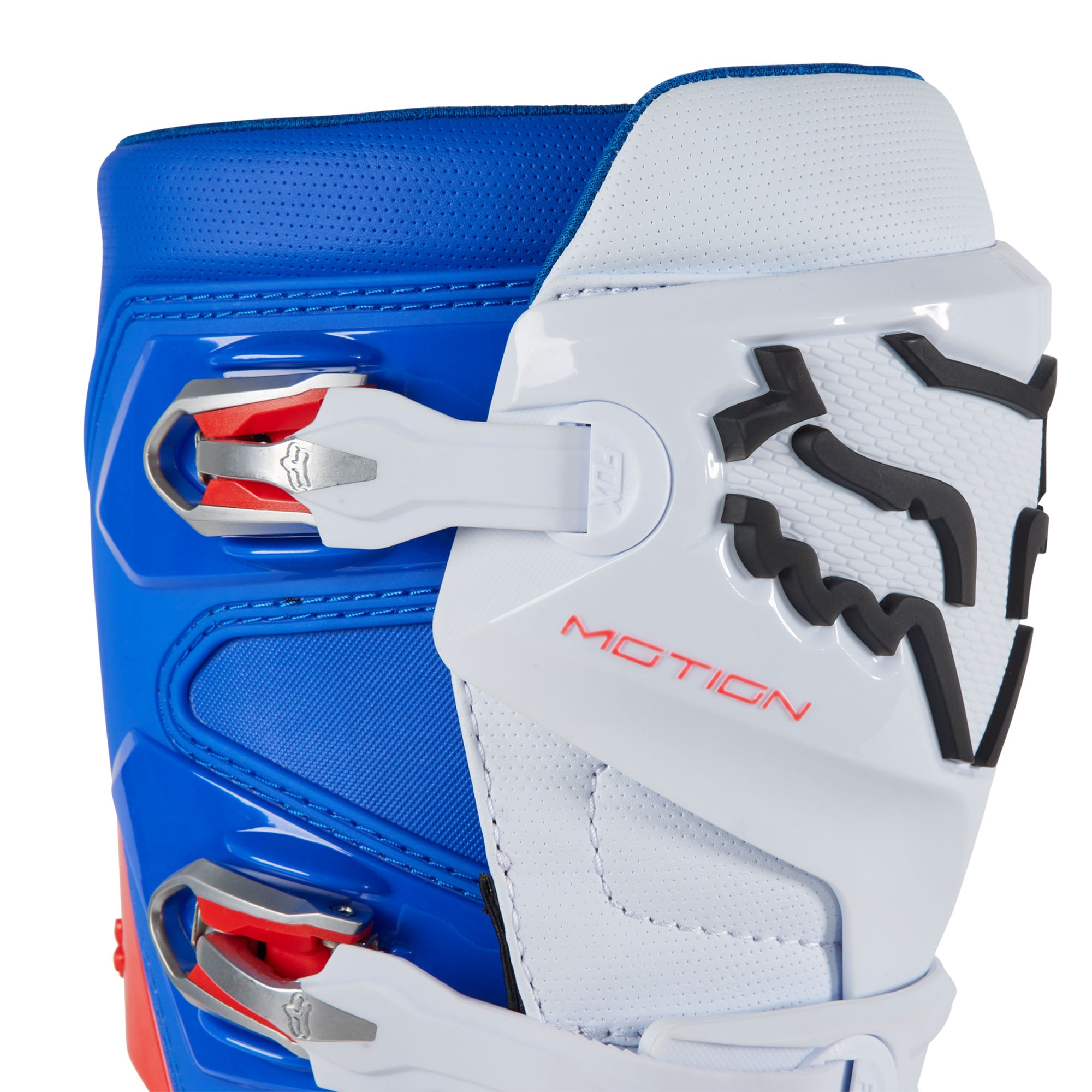 Fox Racing Motion Unity LE Offroad Boots White/Red/Blue