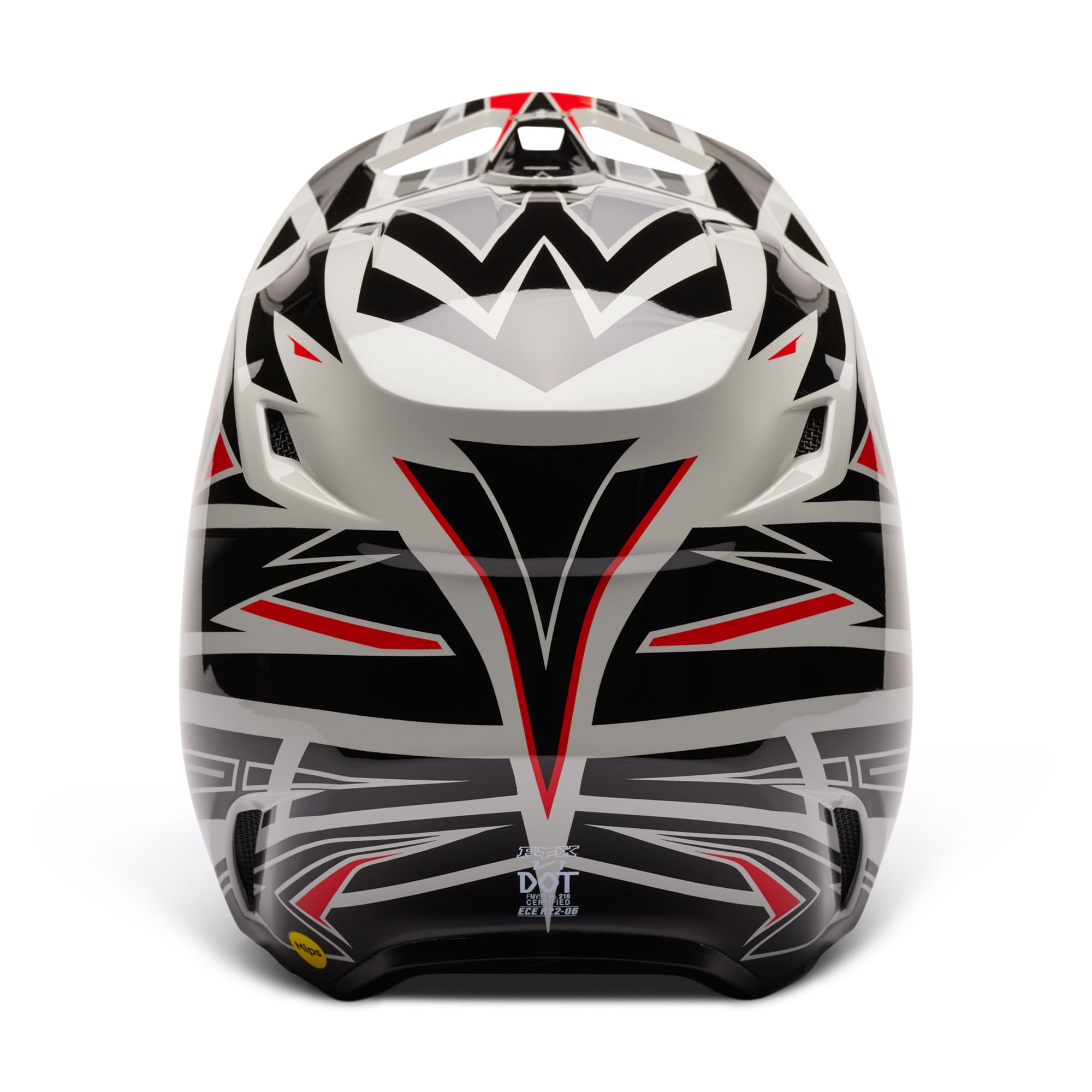 Fox Racing  V1 GOAT Strafer Helmet Adjustable Optimum Airflow Vent System Black FMVSS 218