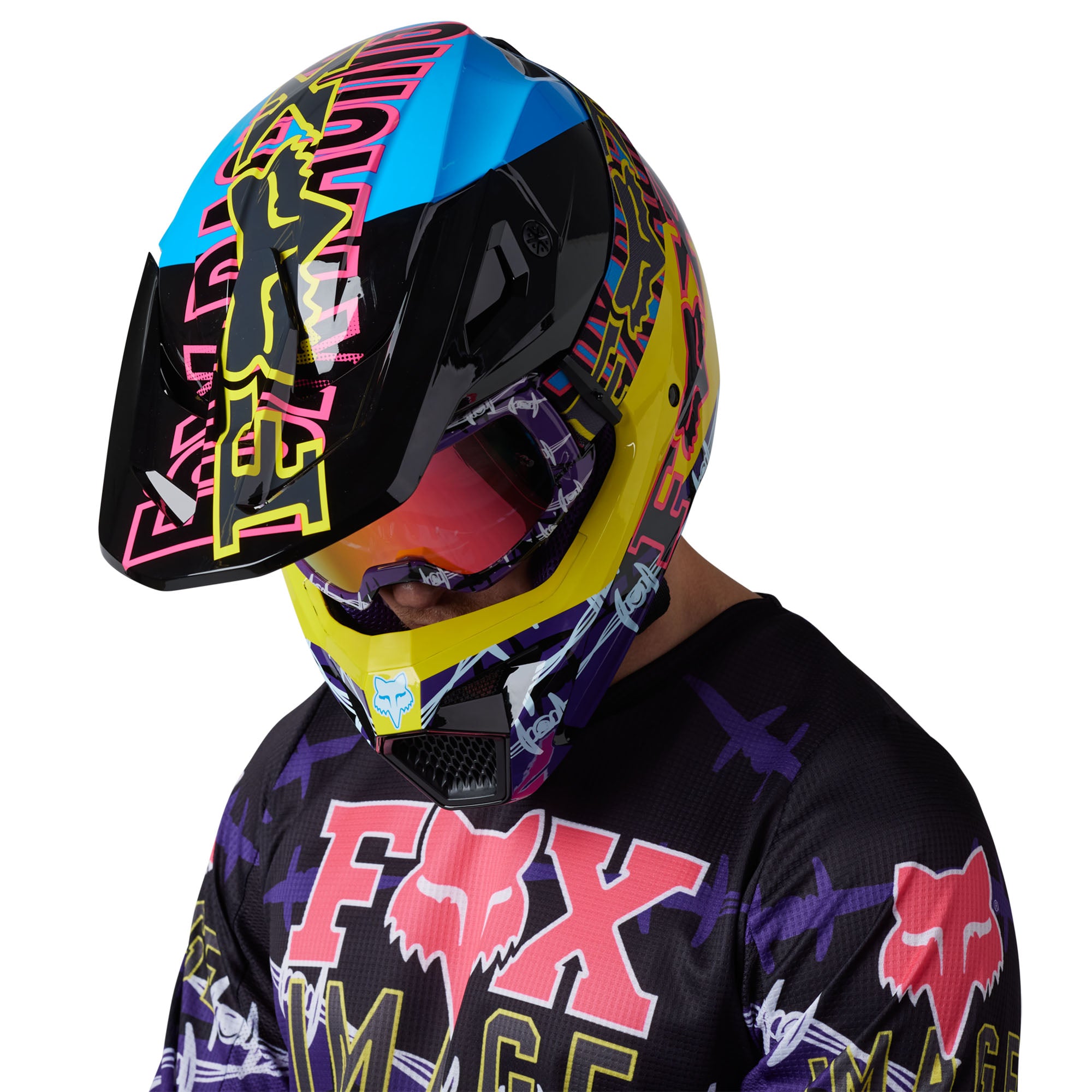 Fox Racing  180 Barbed Wire Special Edition Jersey Breathable Lightweight Purple