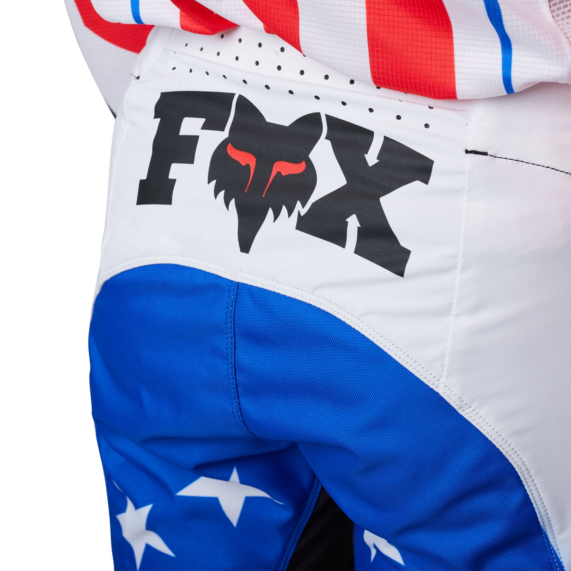 Fox Racing Flexair Unity LE Offroad Pants White/Red/Blue