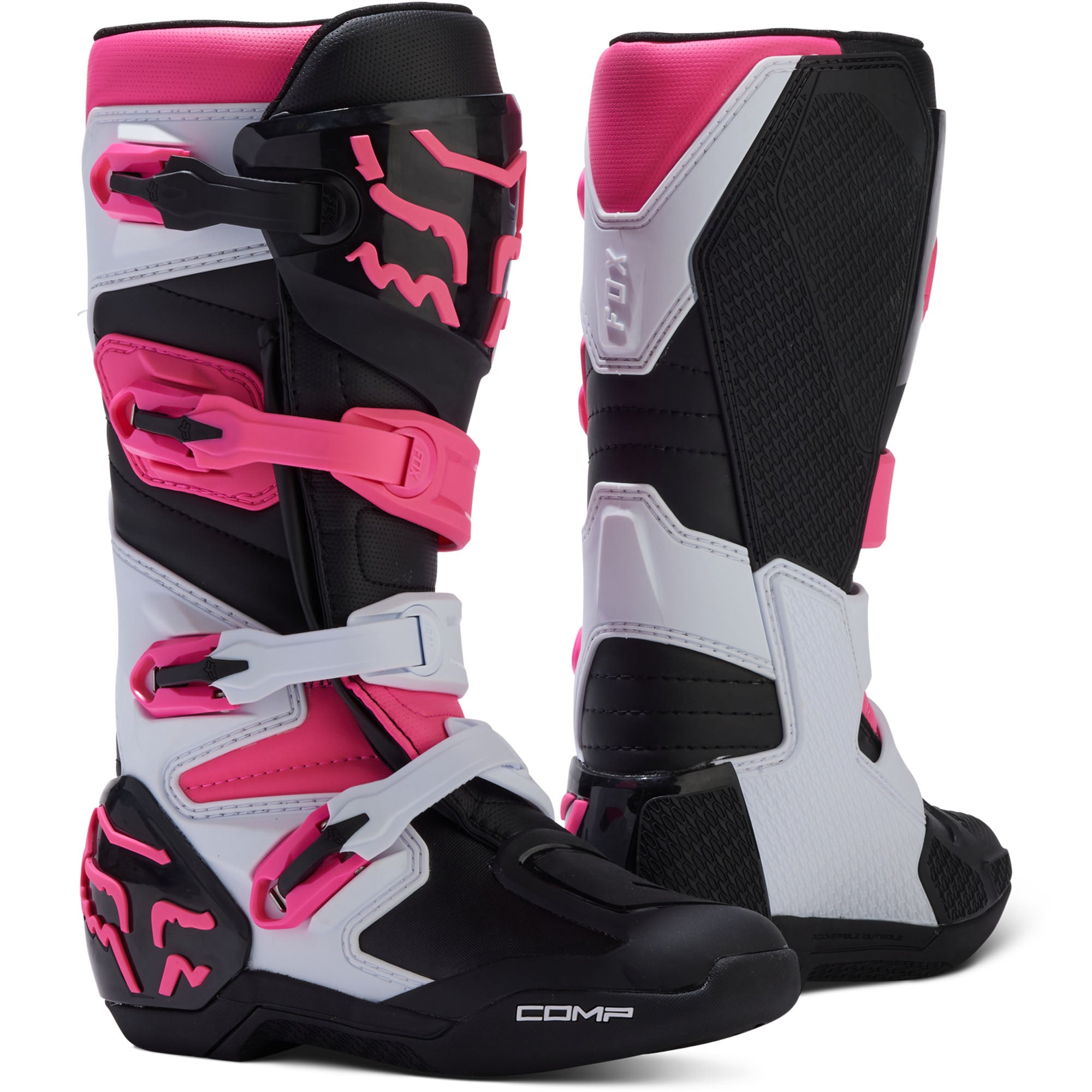 Fox Racing Comp Offroad Boots Black/Pink Womens