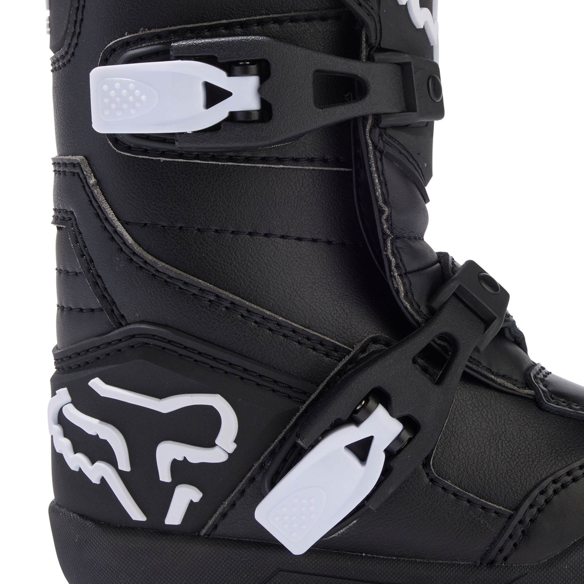 Fox Racing  Kids Comp Offroad Boots Positac Shin Plate Buckle Closure Black