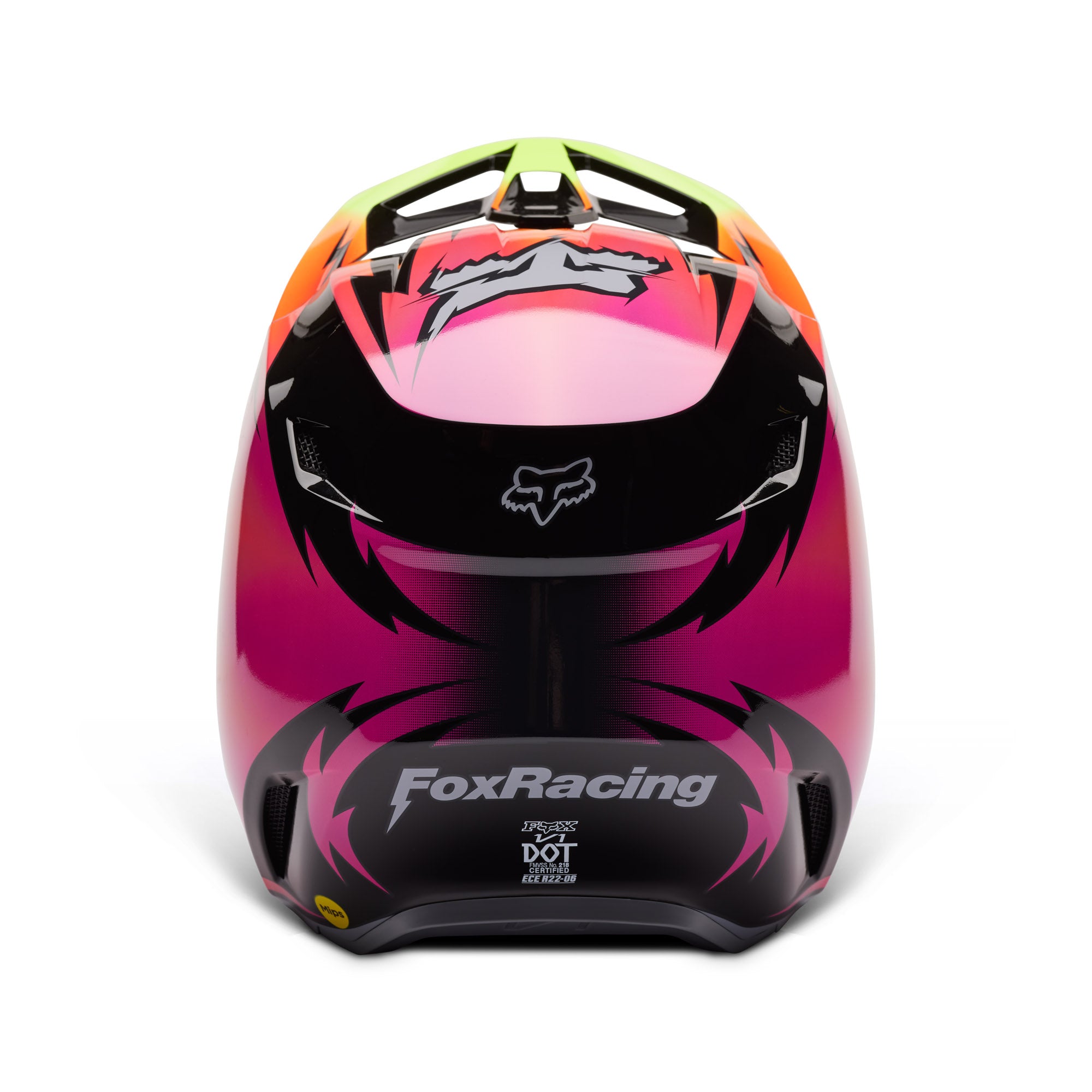 Fox Racing  Youth V1 Statk Helmet Lightweight Ventilated Steel D-Ring FMVSS 218 Multi