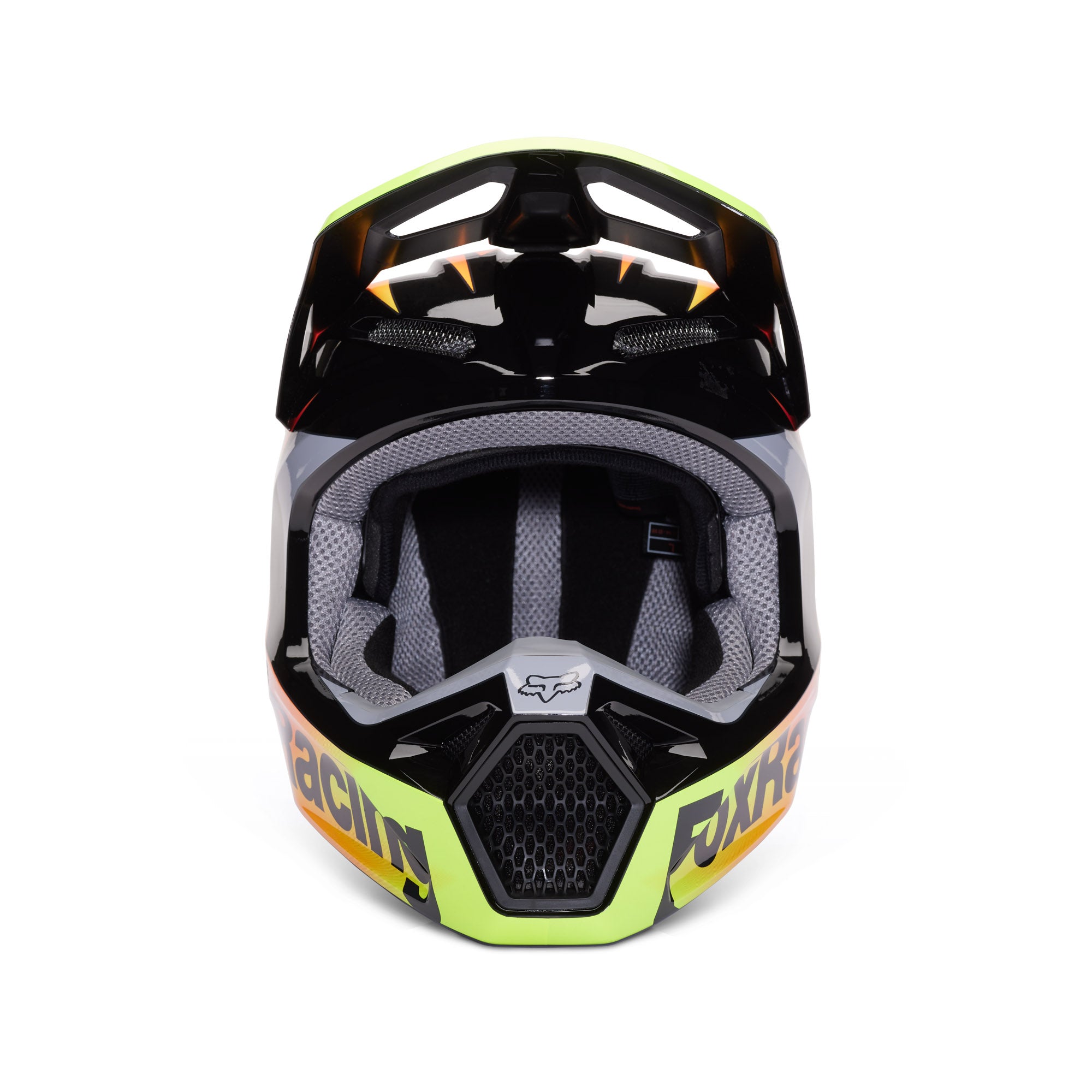 Fox Racing  Youth V1 Statk Helmet Lightweight Ventilated Steel D-Ring FMVSS 218 Multi