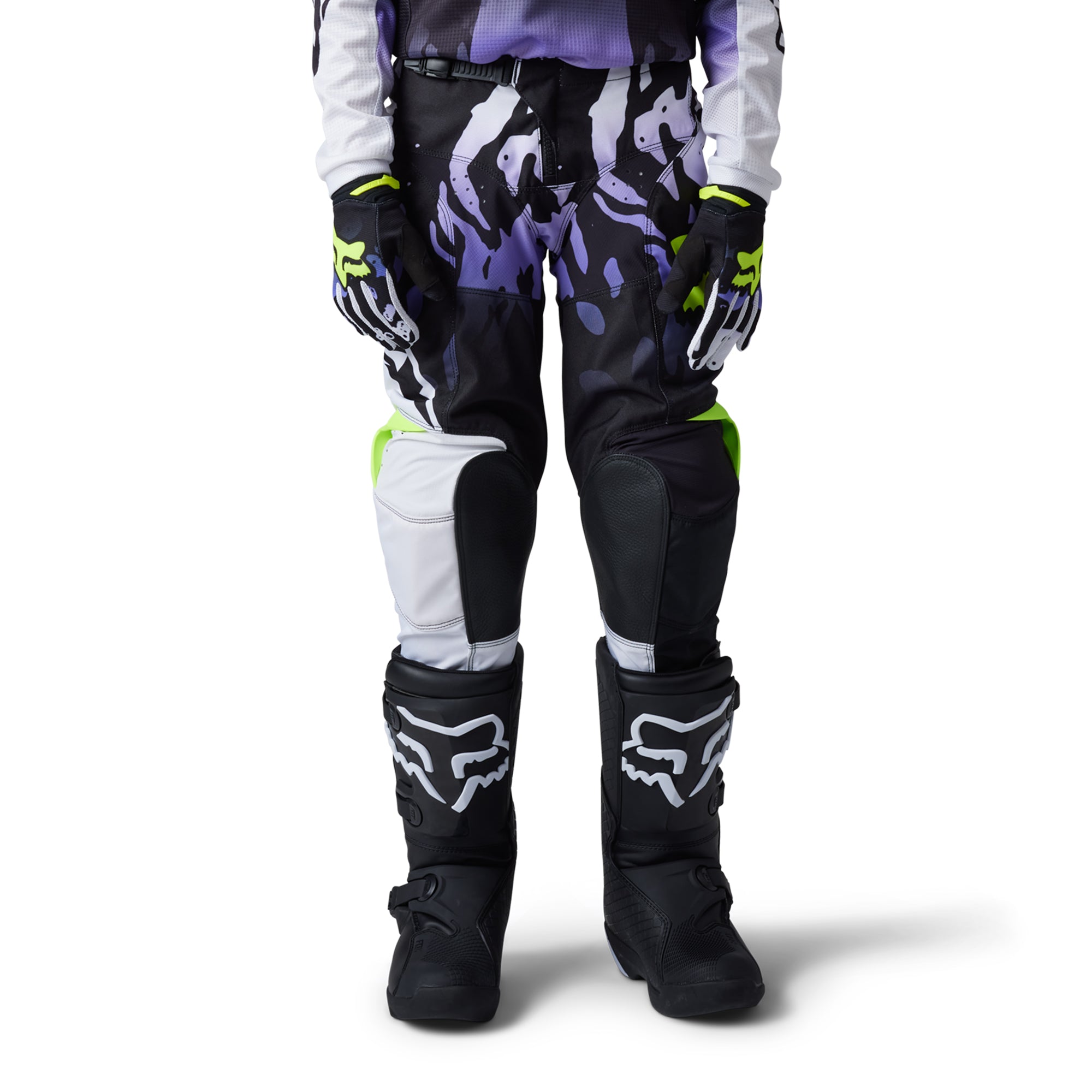 Fox Racing  Youth 180 Morphic Offroad Pants Heat Abrasion Resistant Black White