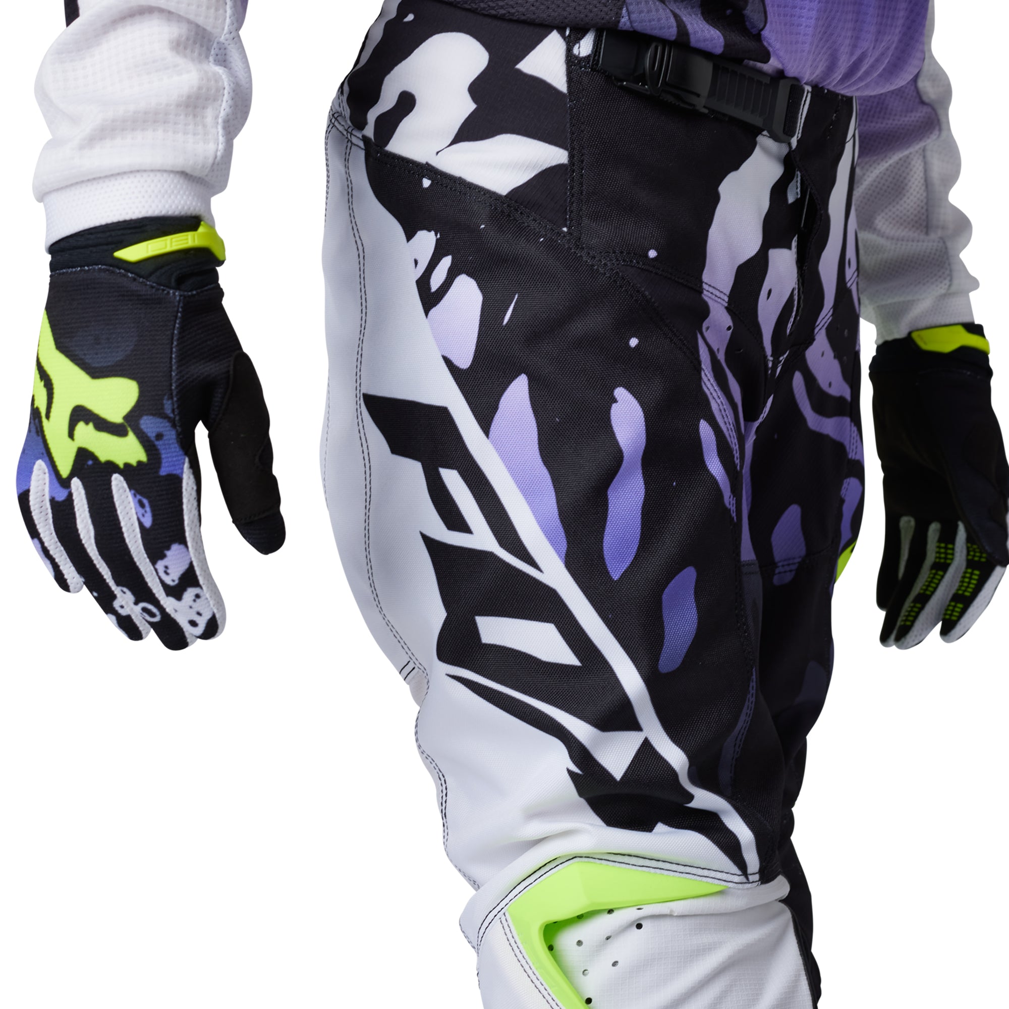 Fox Racing  Youth 180 Morphic Offroad Pants Heat Abrasion Resistant Black White