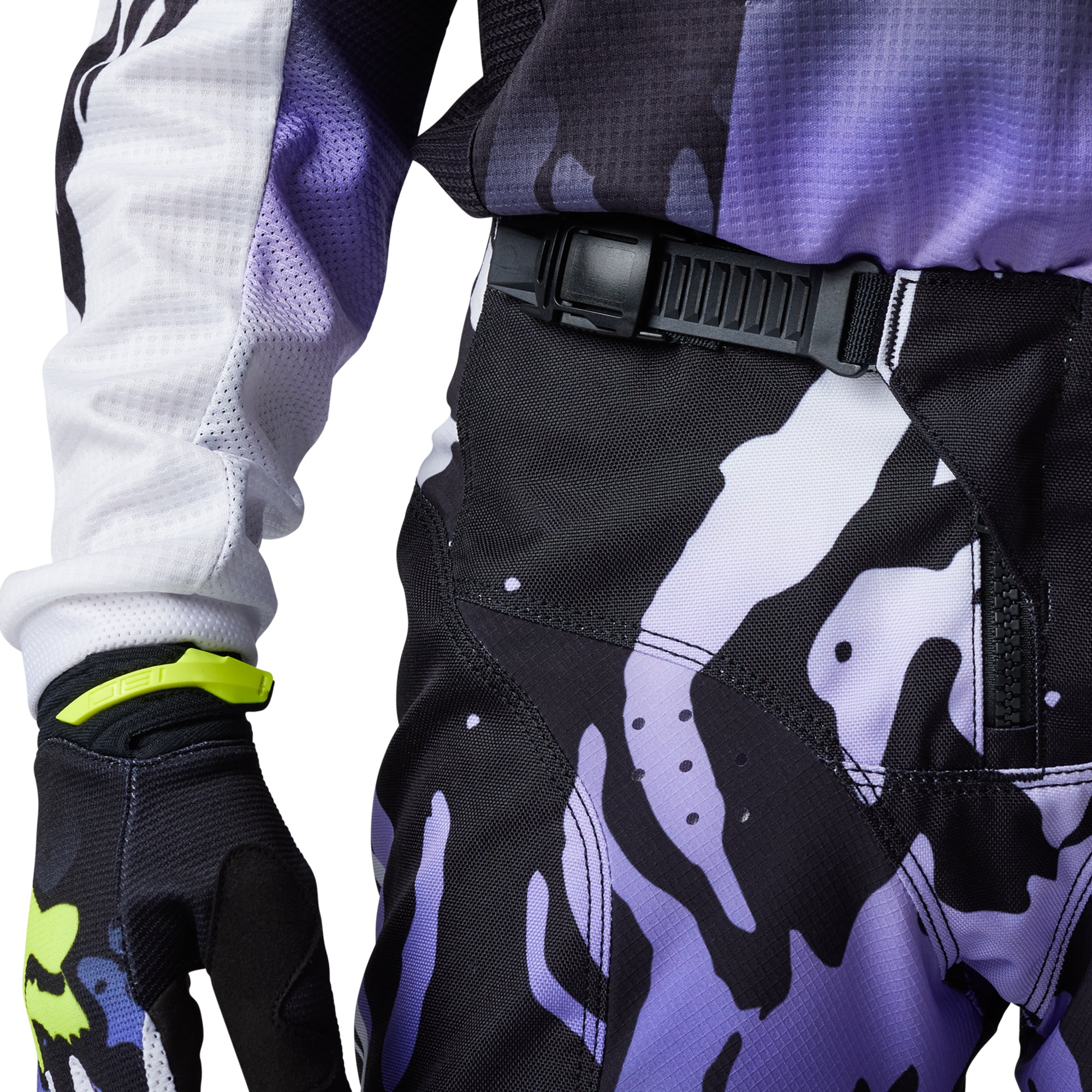 Fox Racing  Youth 180 Morphic Offroad Pants Heat Abrasion Resistant Black White