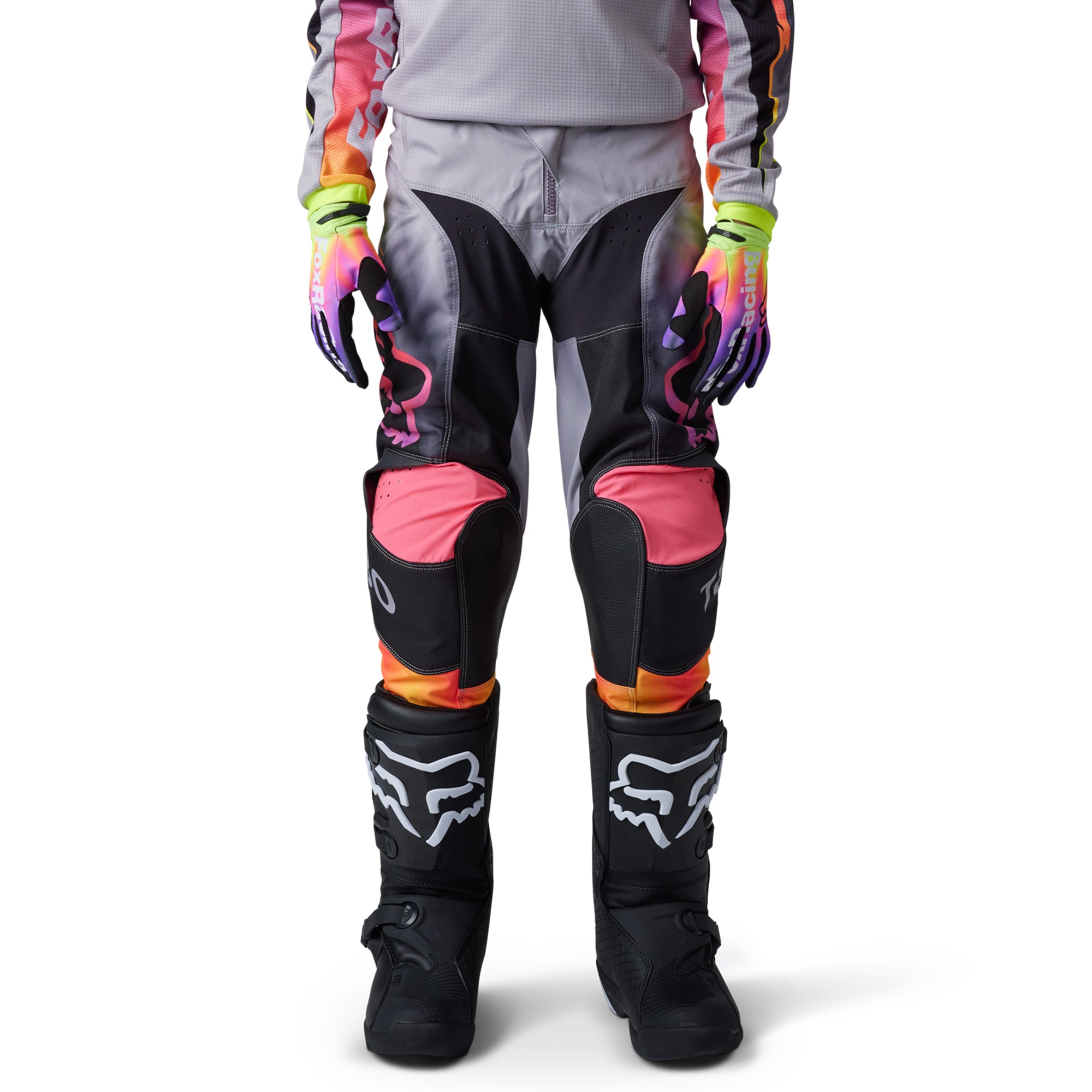 Fox Racing  Youth 180 Statk Offroad Pants RAP Heat Abrasion Resistant Steel Grey