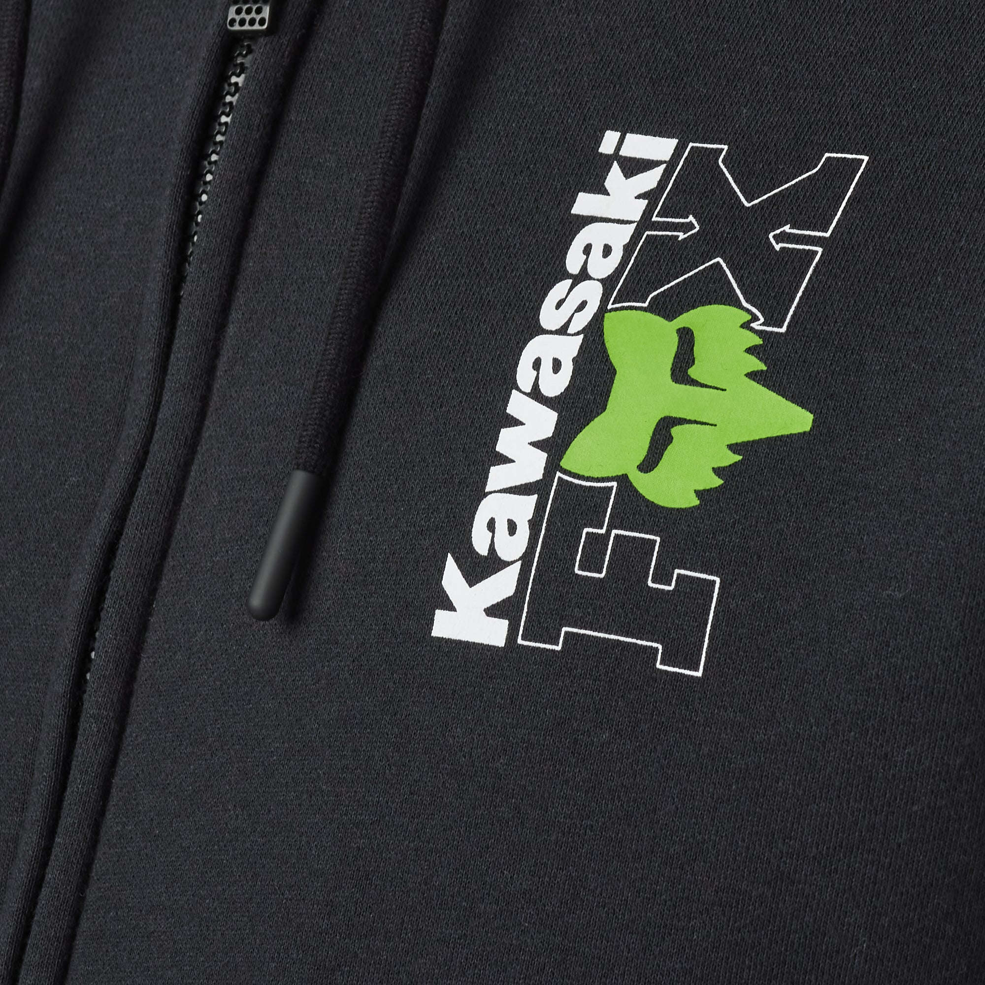 Fox Racing Kawasaki Zip Hoodie Black/White