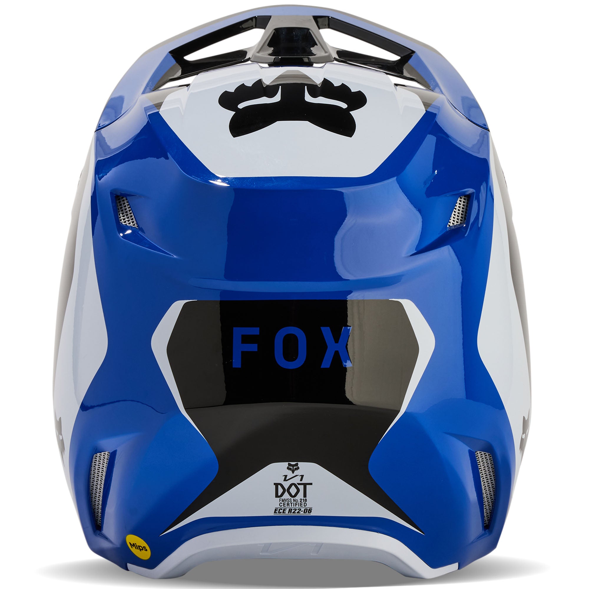 Fox Racing  Youth V1 Nitro Offroad Helmet MIPS Lightweight Vented DOT ECE Blue