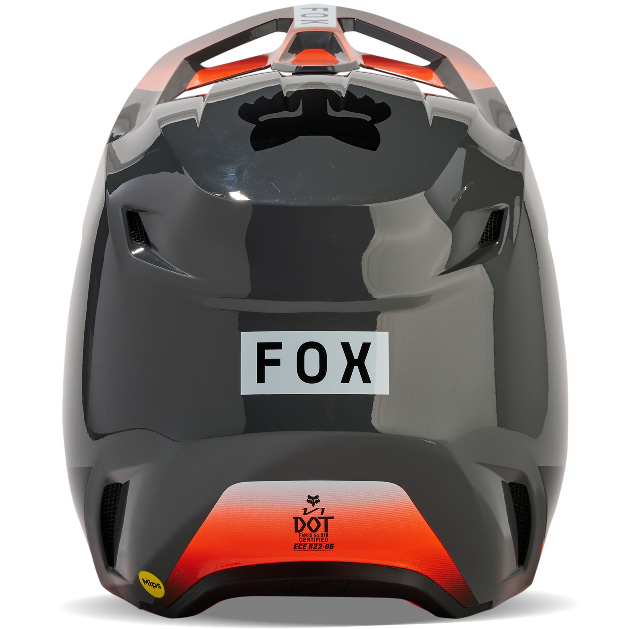 Fox Racing  Youth V1 Ballast Offroad Helmet MIPS Lightweight Vented DOT ECE Grey