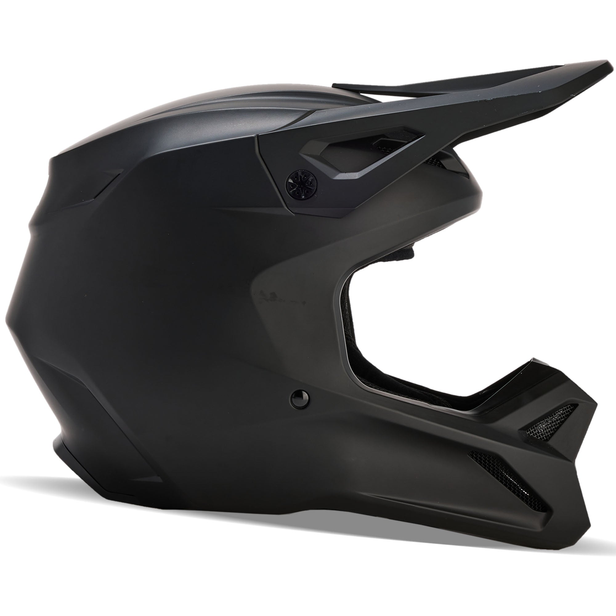 Fox Racing Youth V1 Matte Black Offroad Helmet