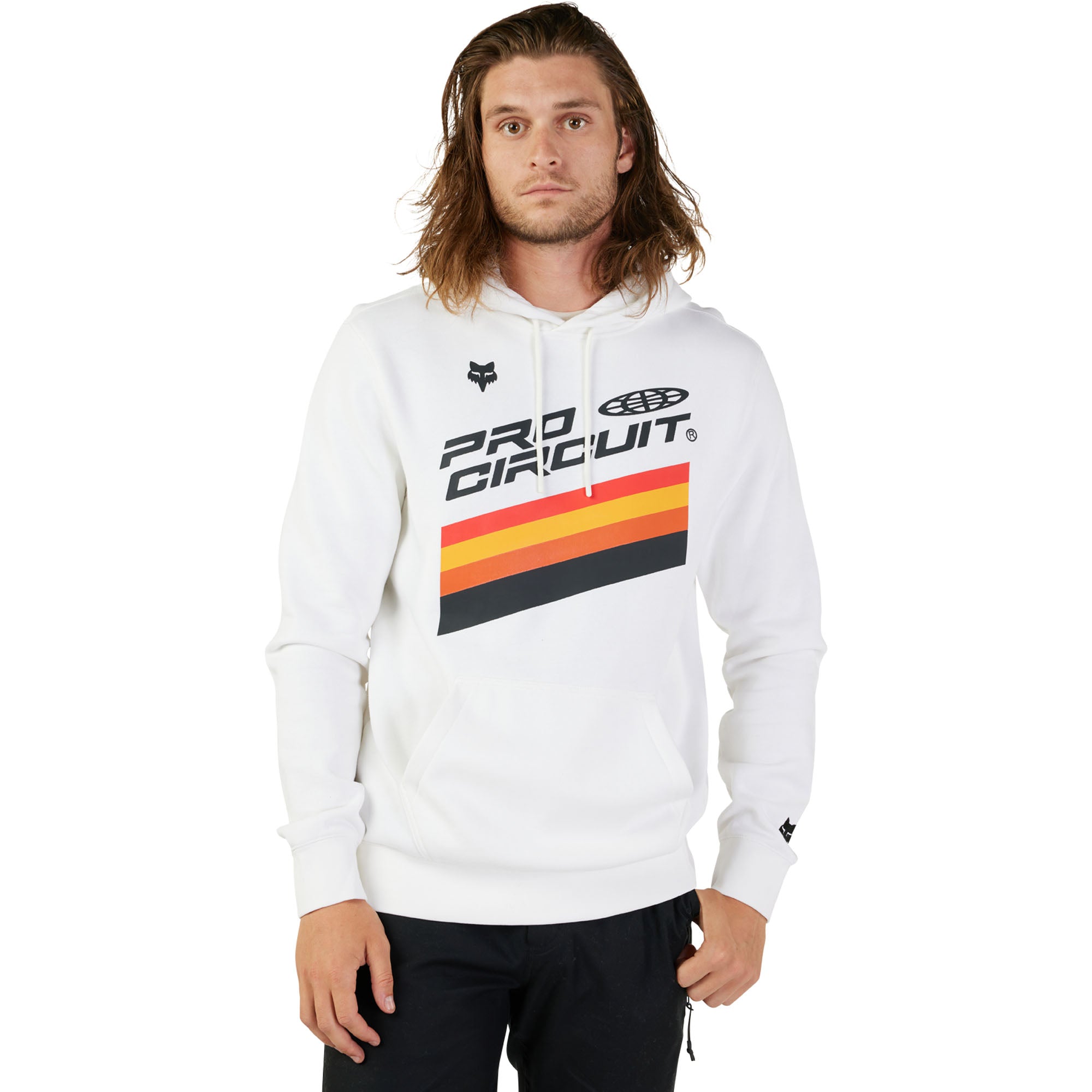 Fox Racing Pro Circuit Fleece Pullover Hoodie White Mens