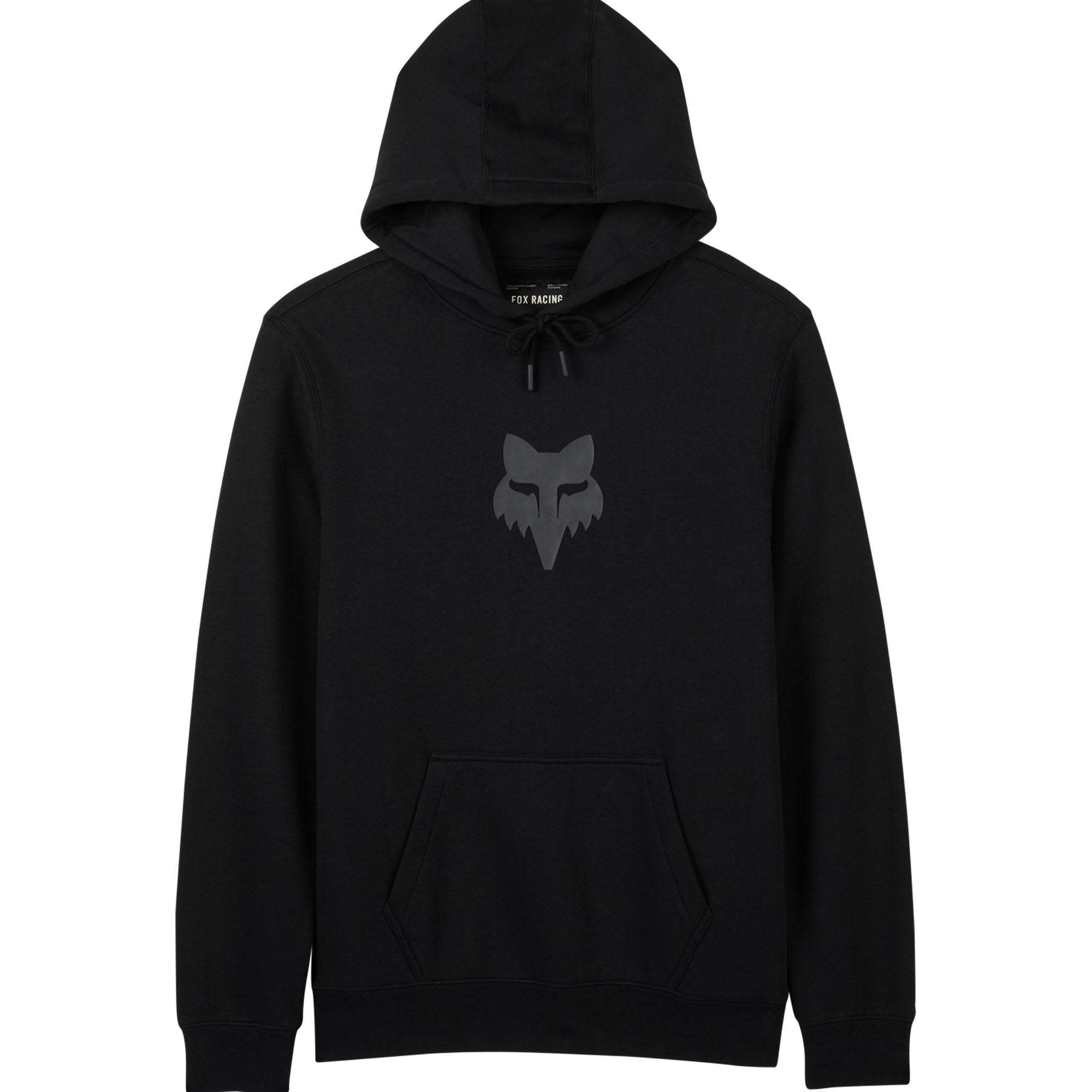 Fox Racing Fox Head Fleece Pullover Hoodie Black/Black Mens
