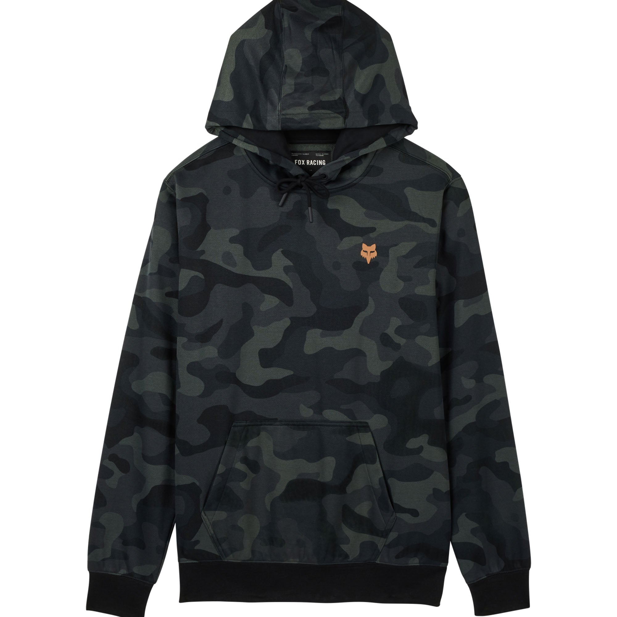 Fox Racing Fox Head Camo Fleece Pullover Hoodie Black Mens