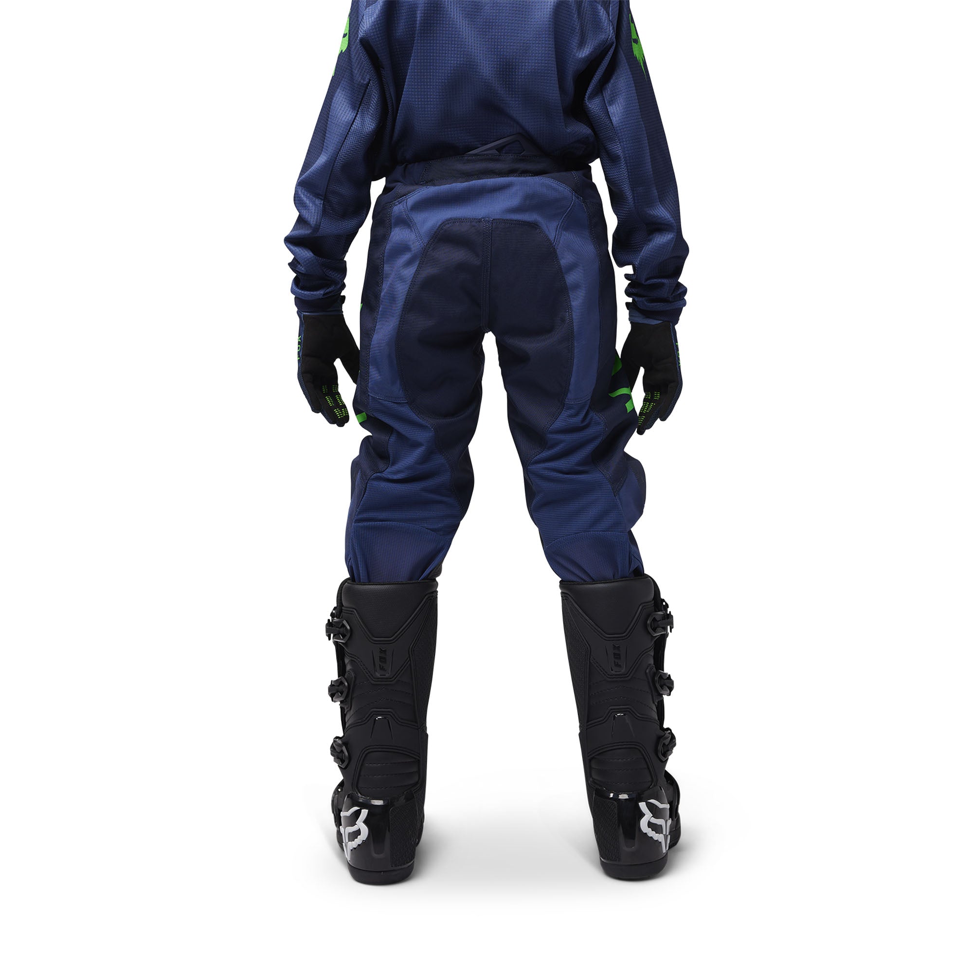 Fox Racing  Youth 180 Taunt Pants Leather Knee TruMotion Heat Resistant Navy