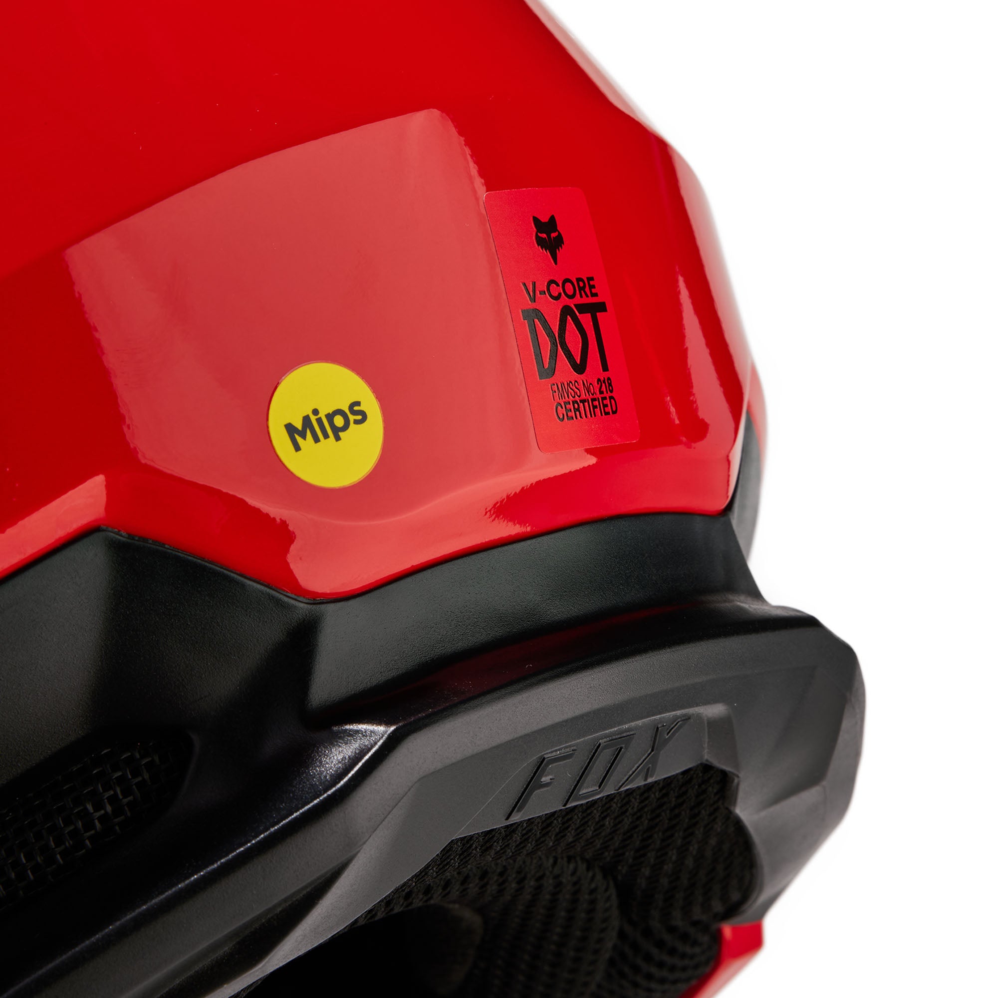 Fox Racing V Core Open Face Offroad Helmet Red