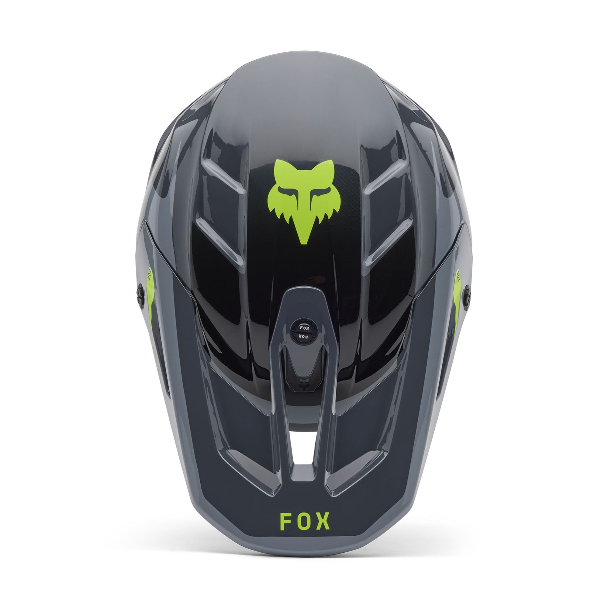 Fox Racing V3 Divider Open Face Offroad Helmet Graphite Grey