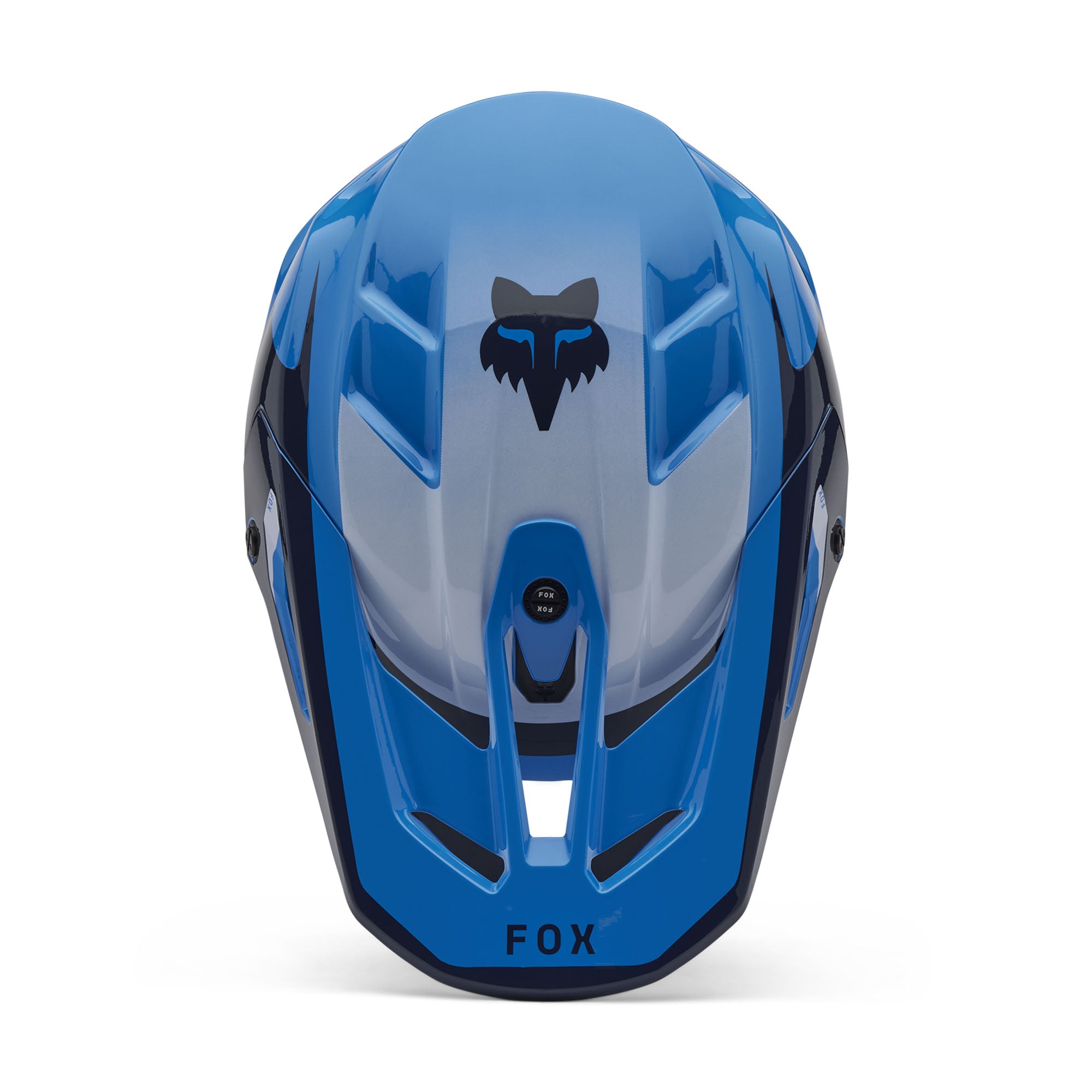 Fox Racing V3 Divider Open Face Offroad Helmet True Blue