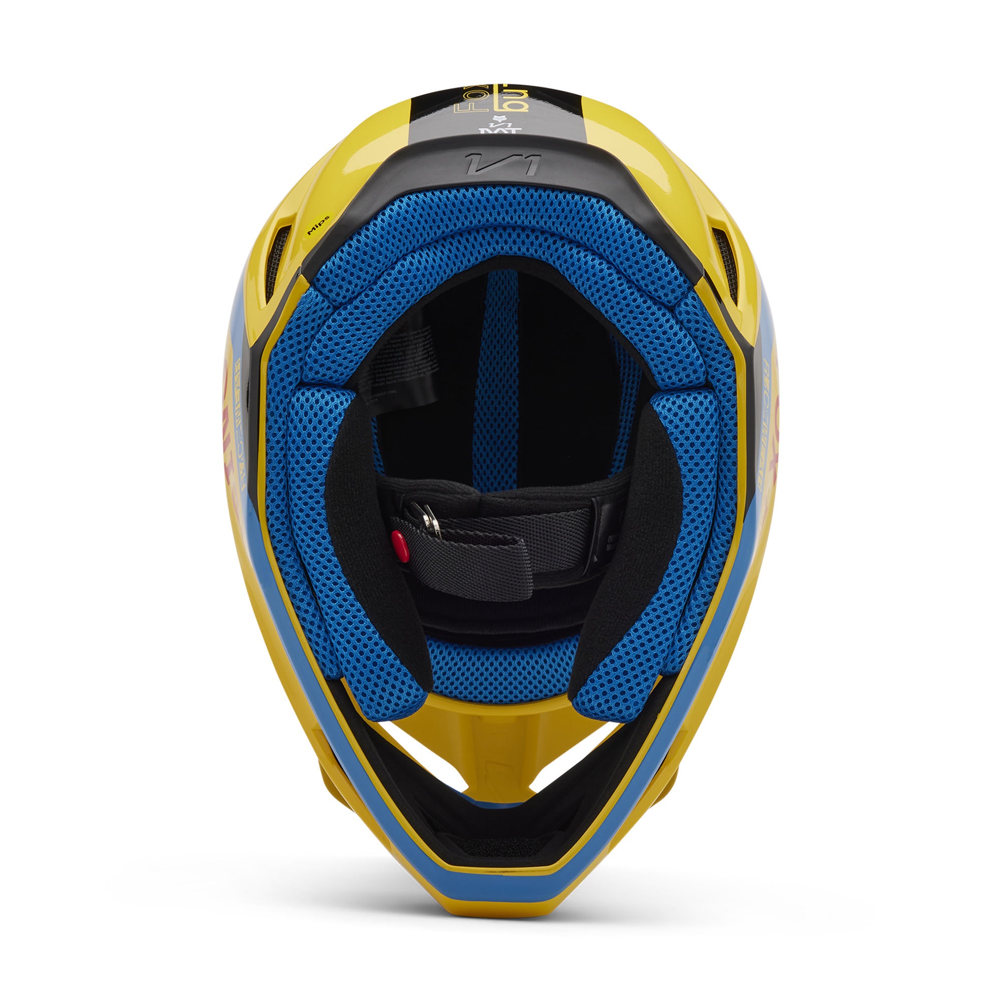 Fox Racing V1 Race Spec Open Face Offroad Helmet Pale Yellow