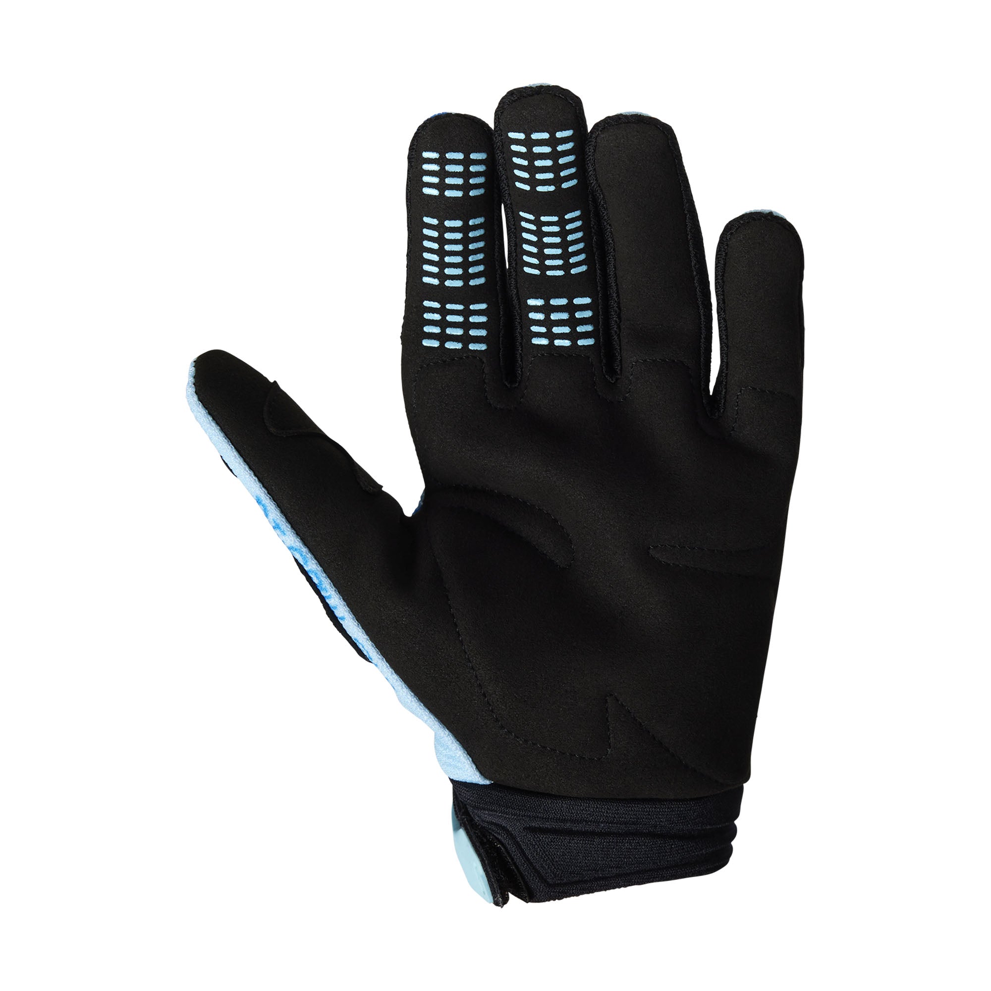 Fox Racing  Youth Girls 180 Race Spec Gloves Clarino Touch Screen Mesh Light Blue