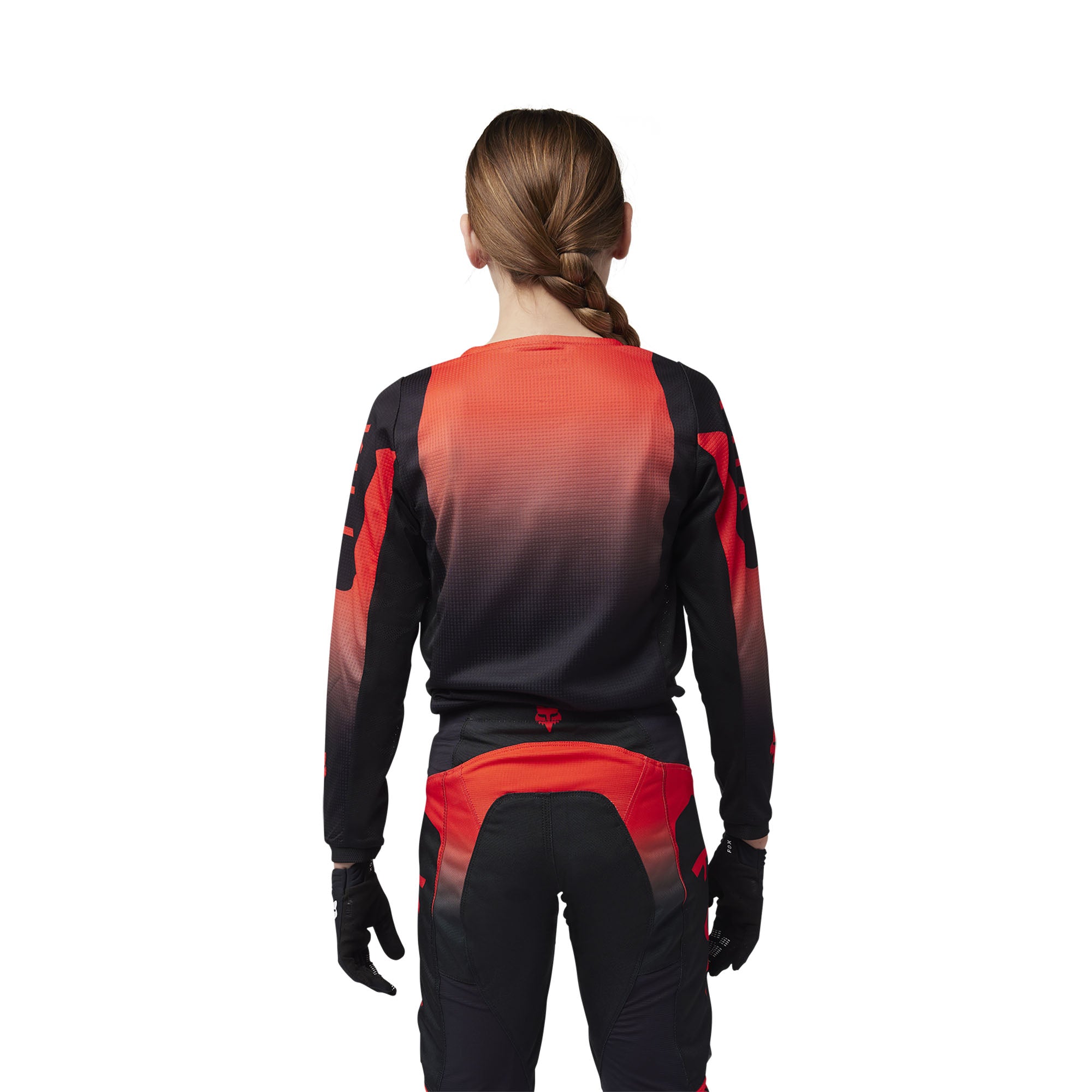 Fox Racing  Youth 180 Lean Jersey Moisture-wicking Light Mesh Fluorescent Red