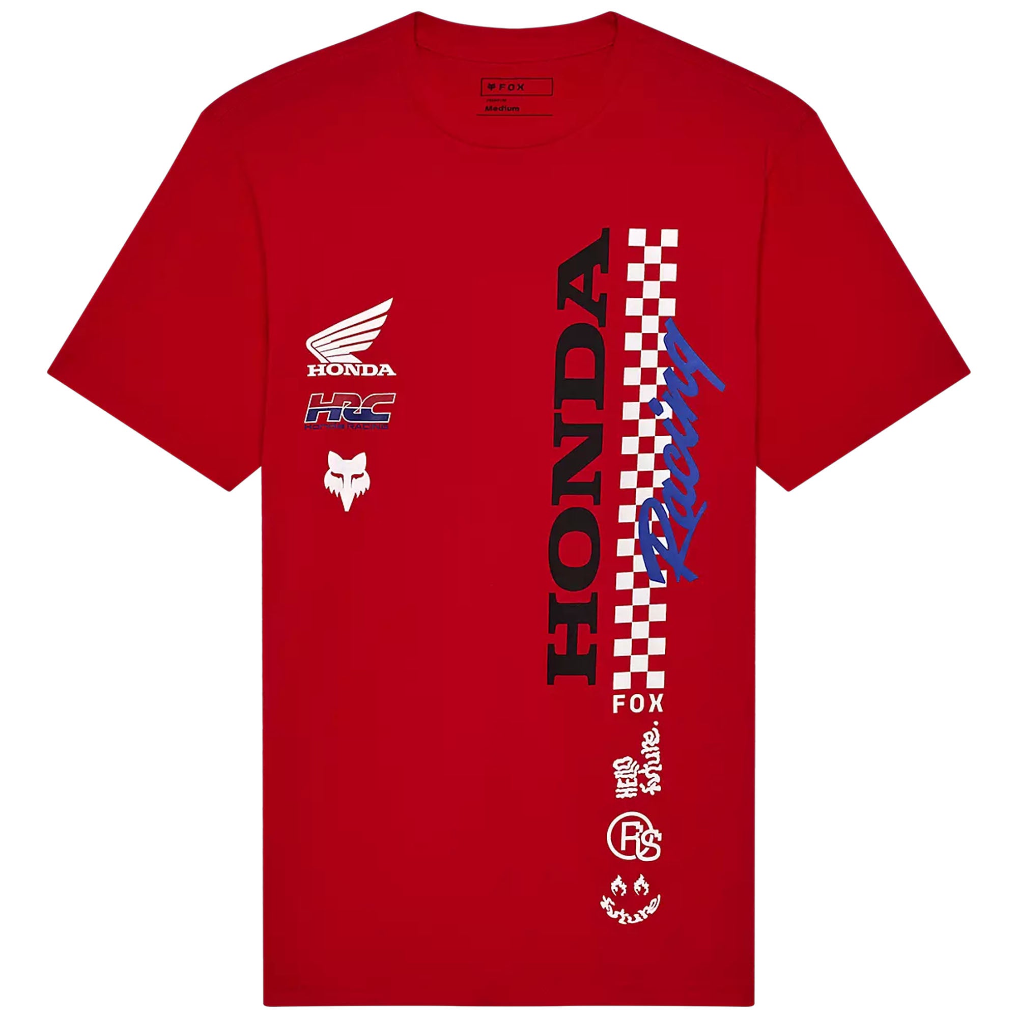 Fox Racing Honda Short Sleeve T-Shirt Red Unisex-Adult
