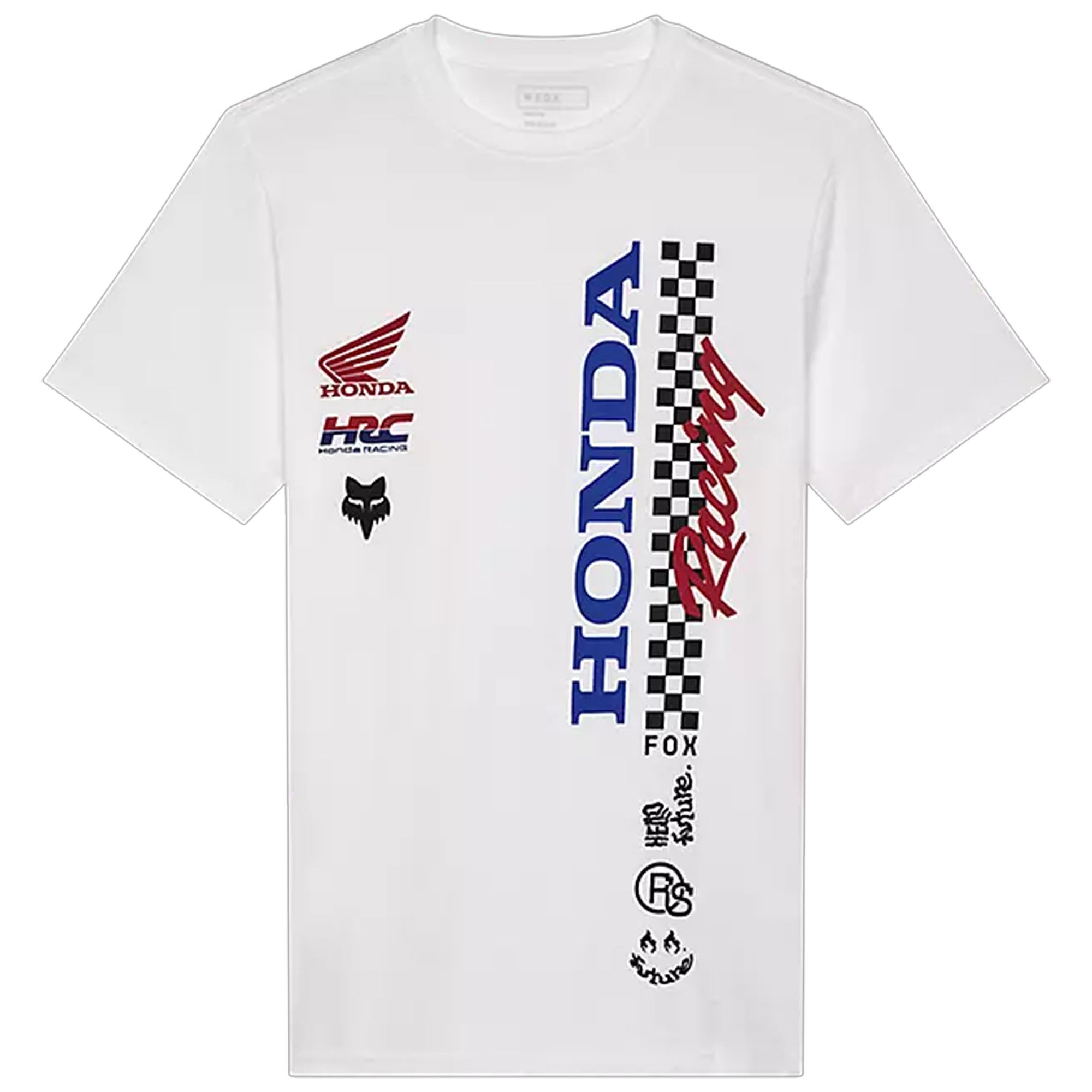 Fox Racing Honda Short Sleeve T-Shirt Optic White Unisex-Adult