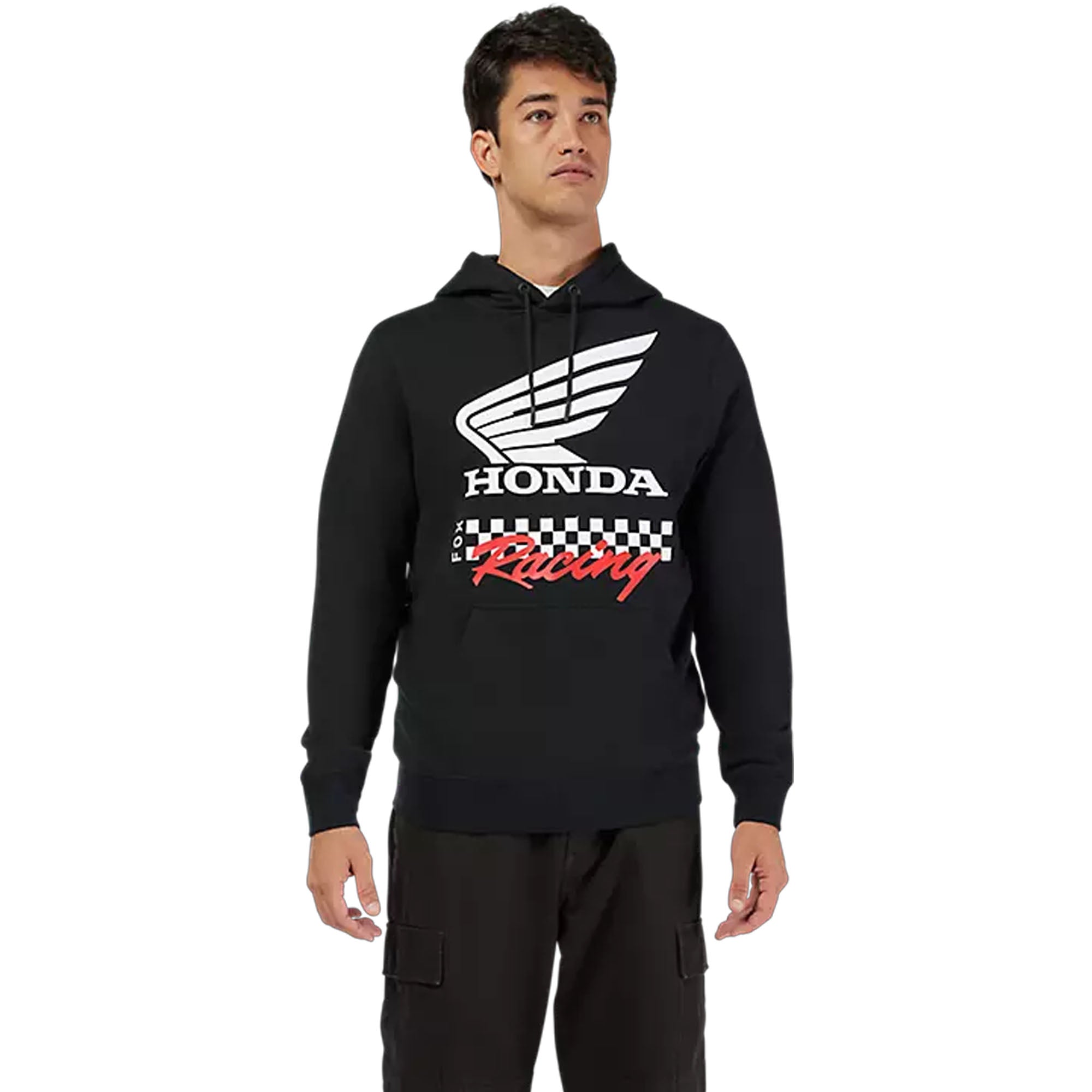 Fox Racing Honda Fleece Pullover Sweatshirt Black Unisex-Adult