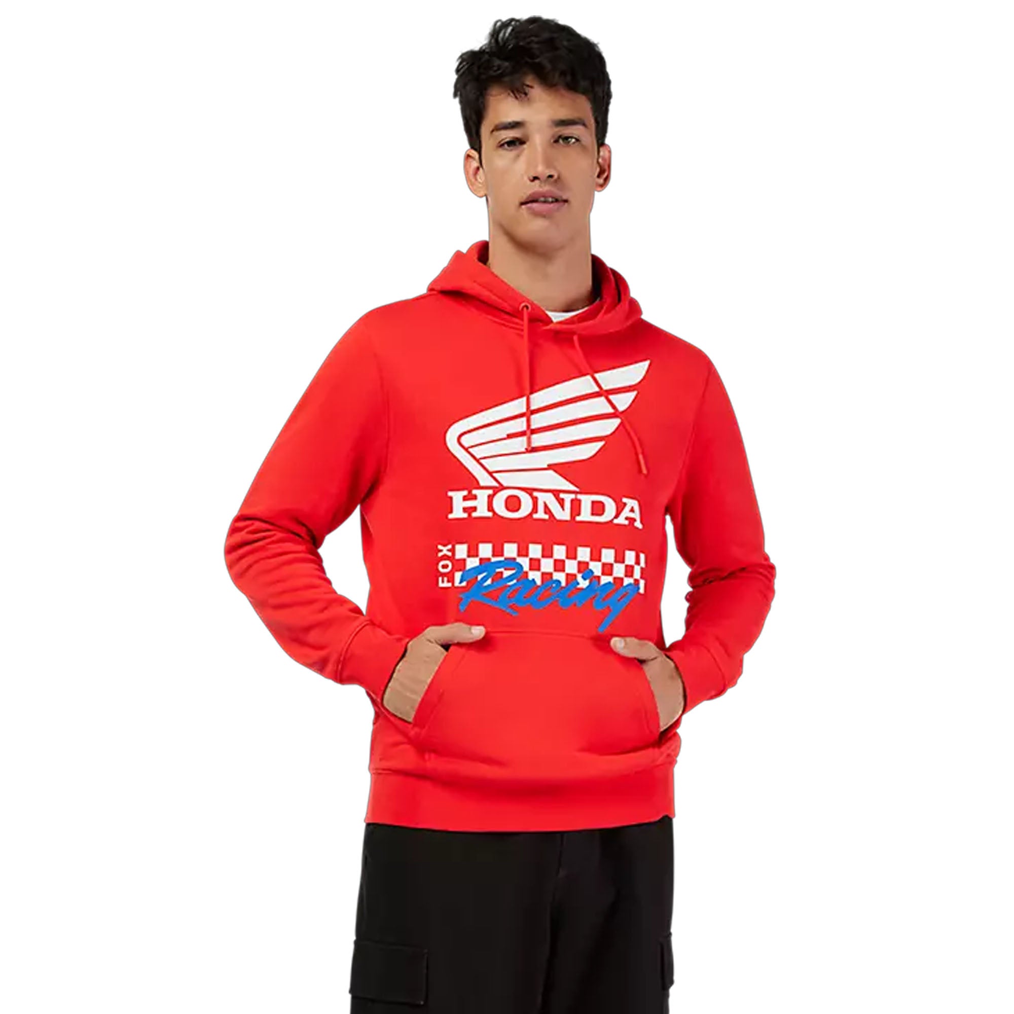 Fox Racing Honda Fleece Pullover Sweatshirt Red Unisex-Adult