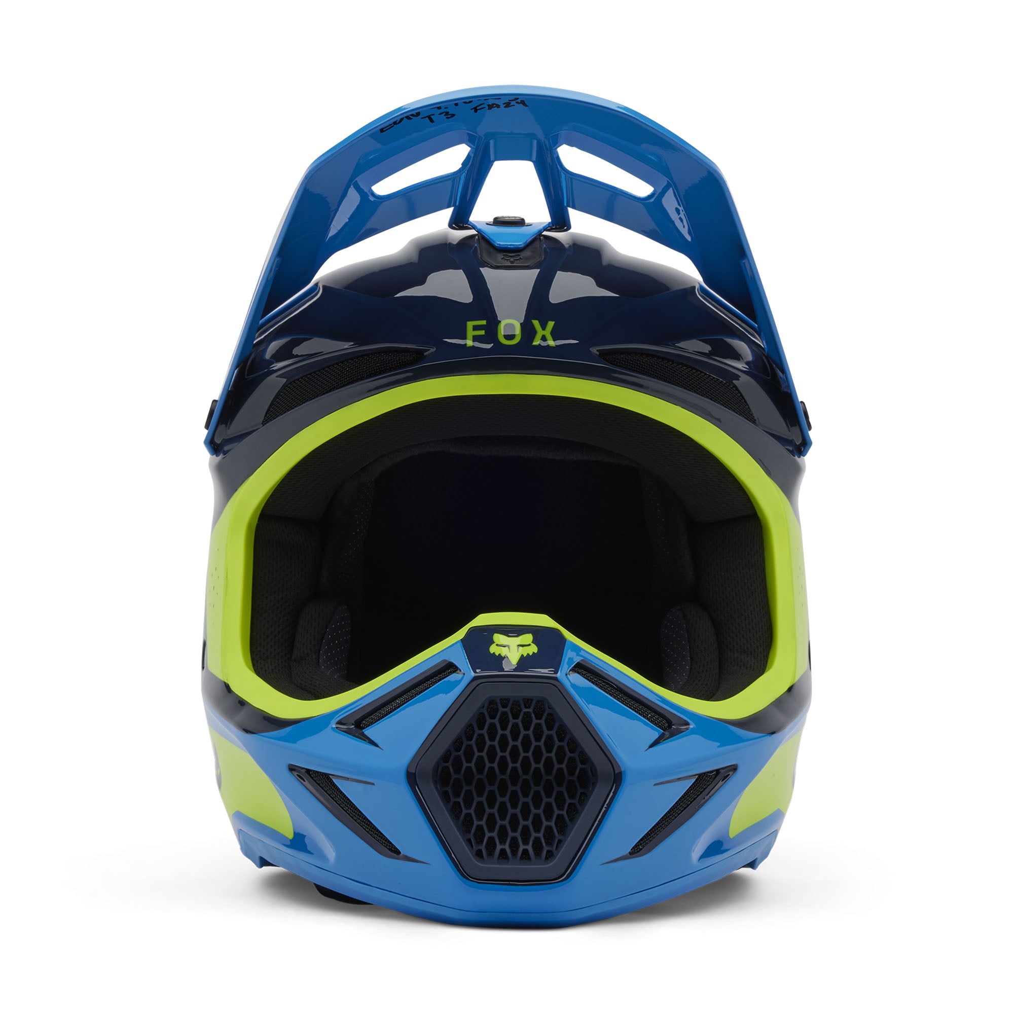 Fox Racing  Youth V3 Impression Helmet MIPS Vented Lightweight True Blue