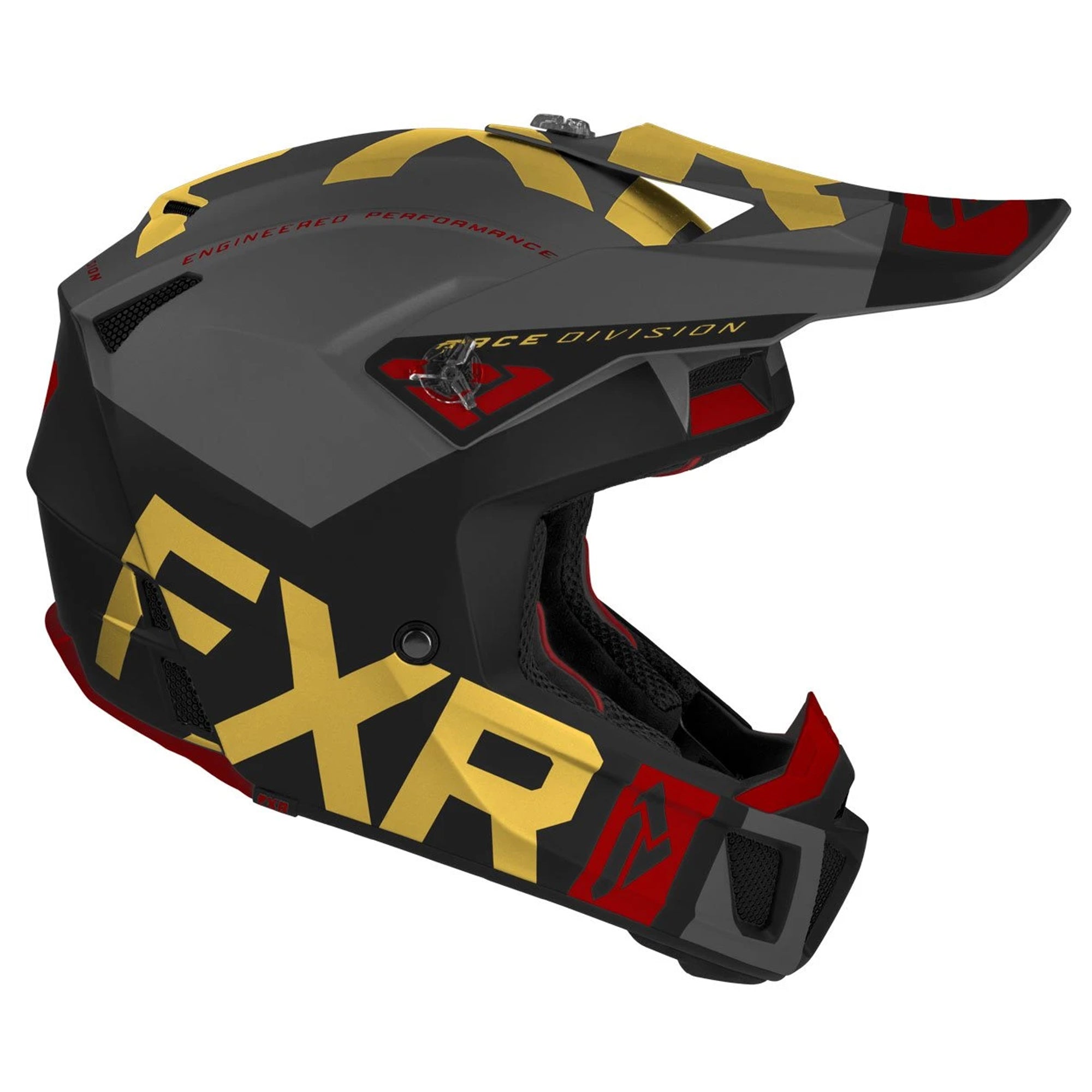 FXR Clutch Evo Offroad Helmet Black/Gold/Rust