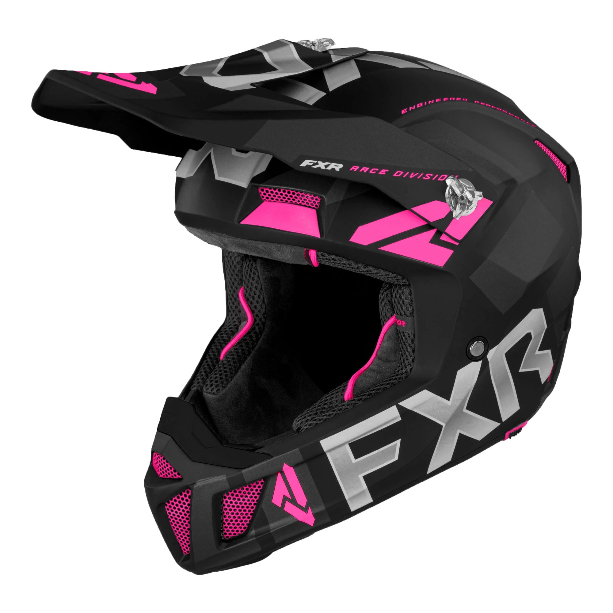 FXR Clutch Evo Helmet Black/Electric Pink Unisex-Adult