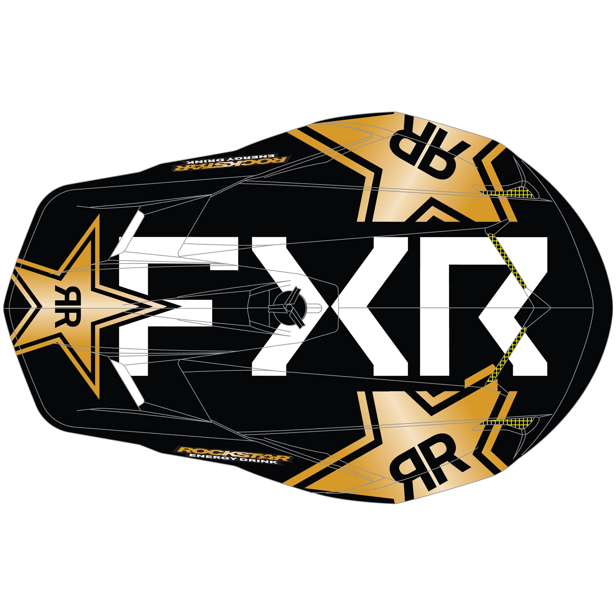 FXR Clutch Rockstar Offroad Helmet Rockstar Black