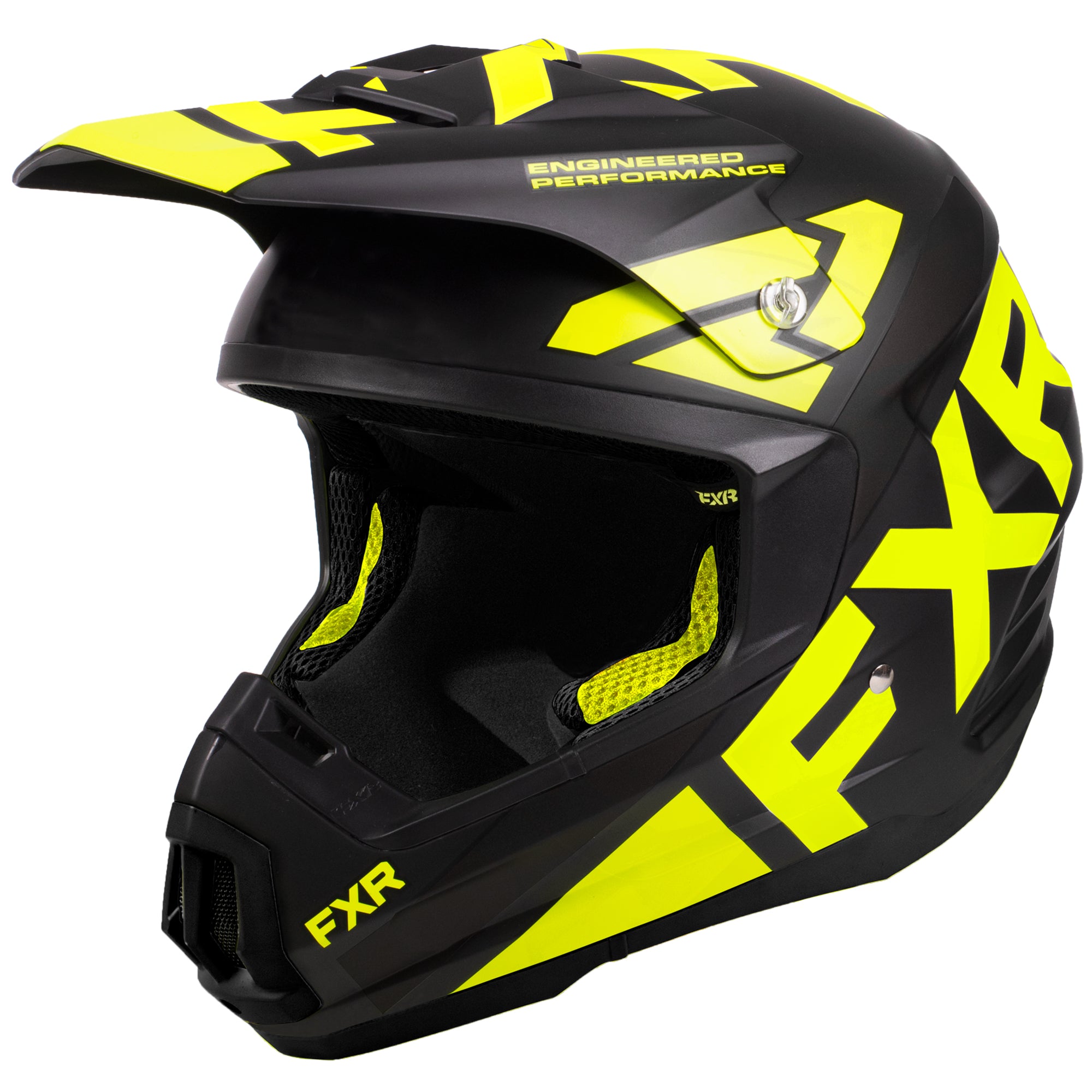 FXR Torque Team Helmet Black/Hi-Vis Unisex-Adult