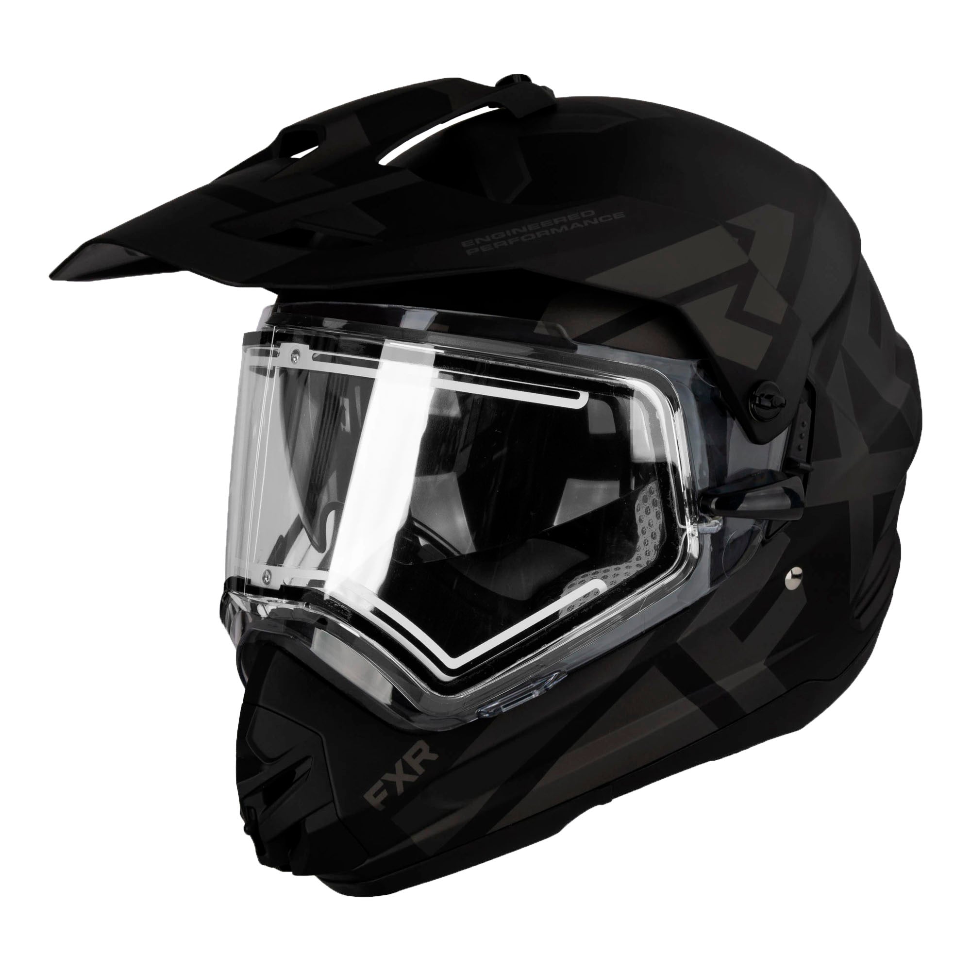 FXR Torque X Team Helmet w/ E Shield & Sun Shade Black Ops Unisex-Adult