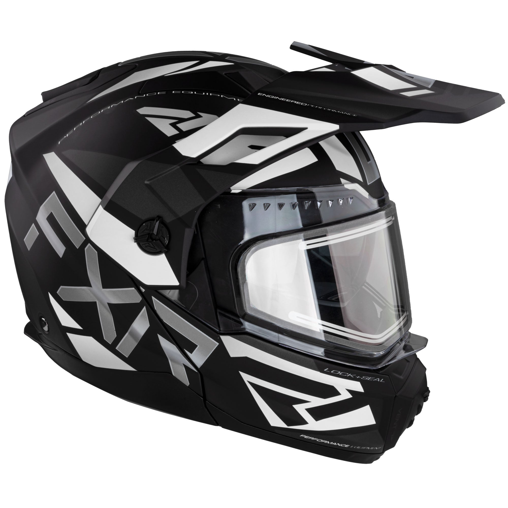 FXR Maverick X Modular Snowmobile Helmet Black/White