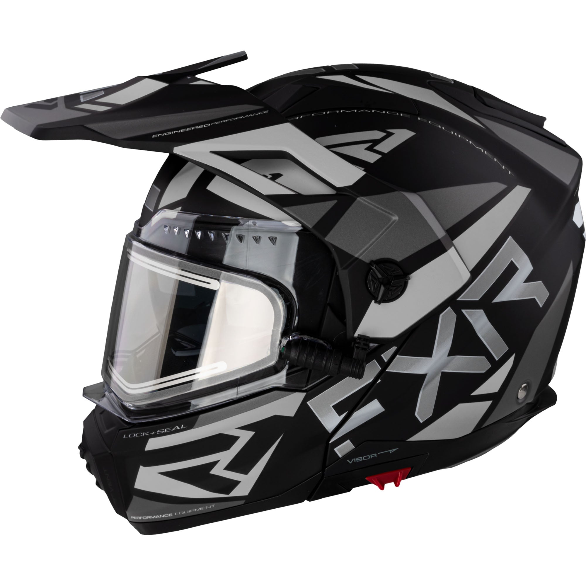 FXR Maverick X Modular Snowmobile Helmet Black/Titanium Grey