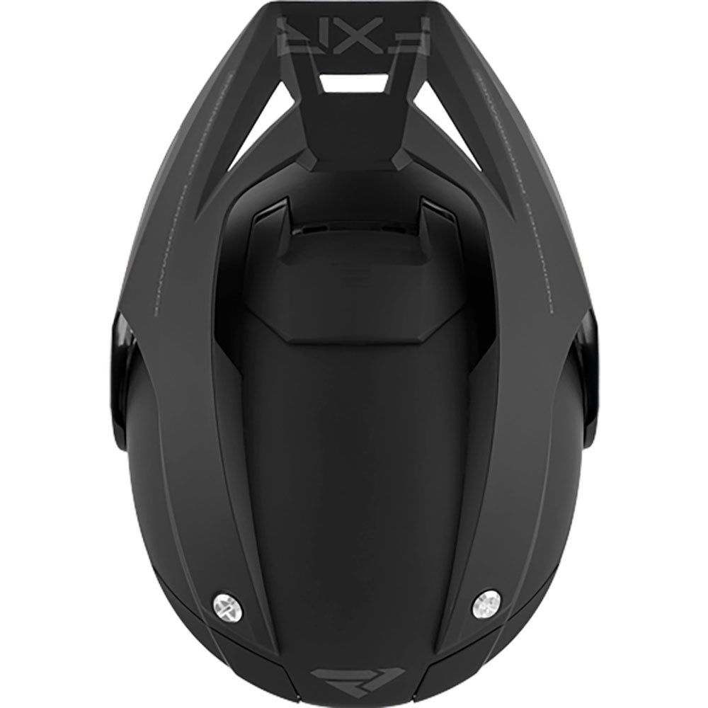 FXR  Excursion Helmet Vented Dual-Density Integrated Anti Fog Sun-Shade Black Ops - FMVSS