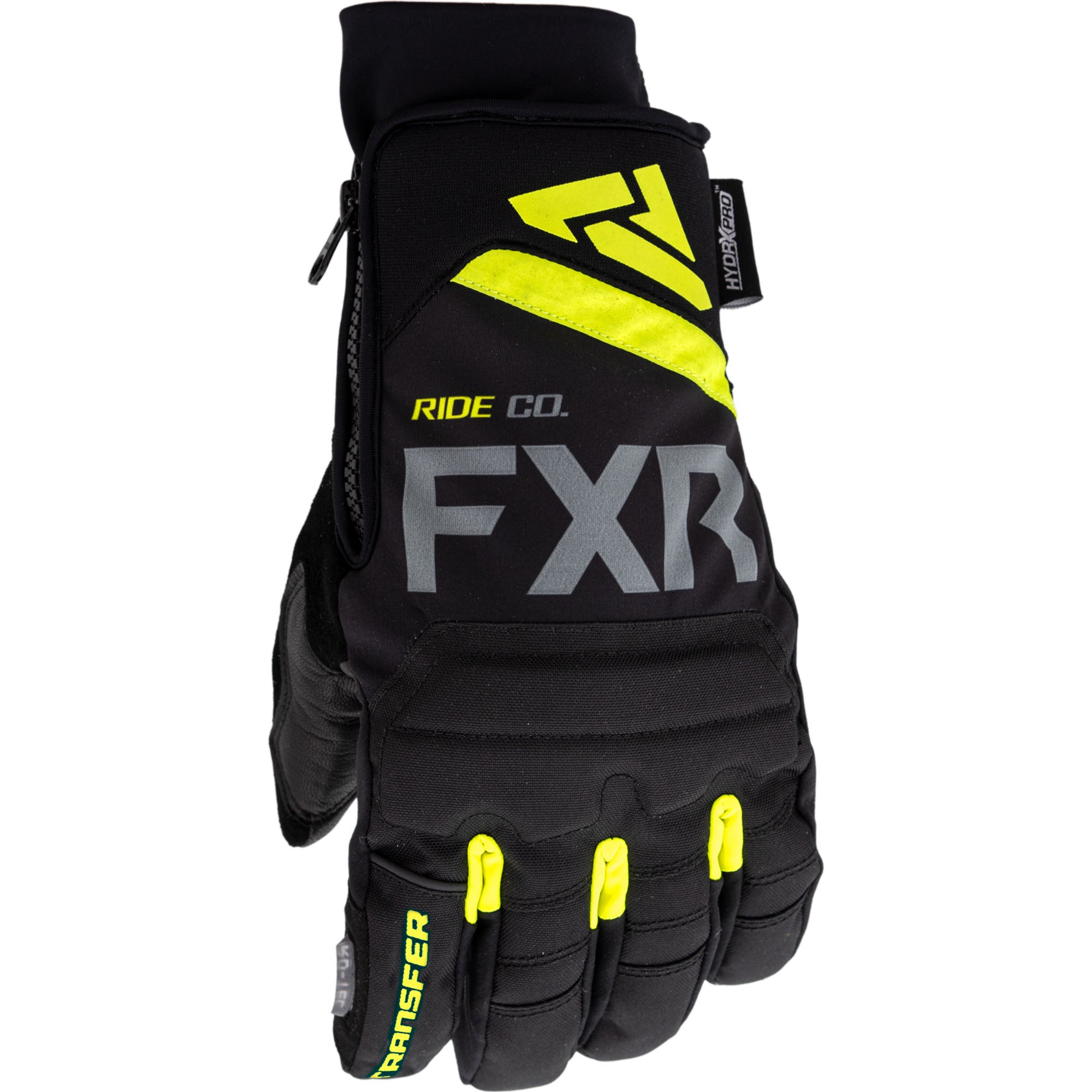 FXR Transfer Short Cuff Gloves Black/Hi-Vis Mens